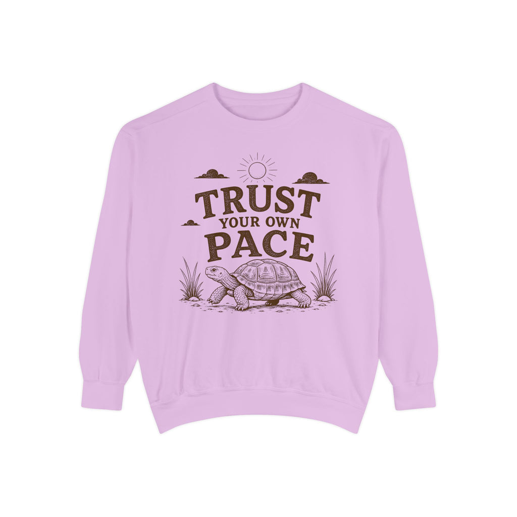 Trust Your Own Pace Turtle Sweatshirt