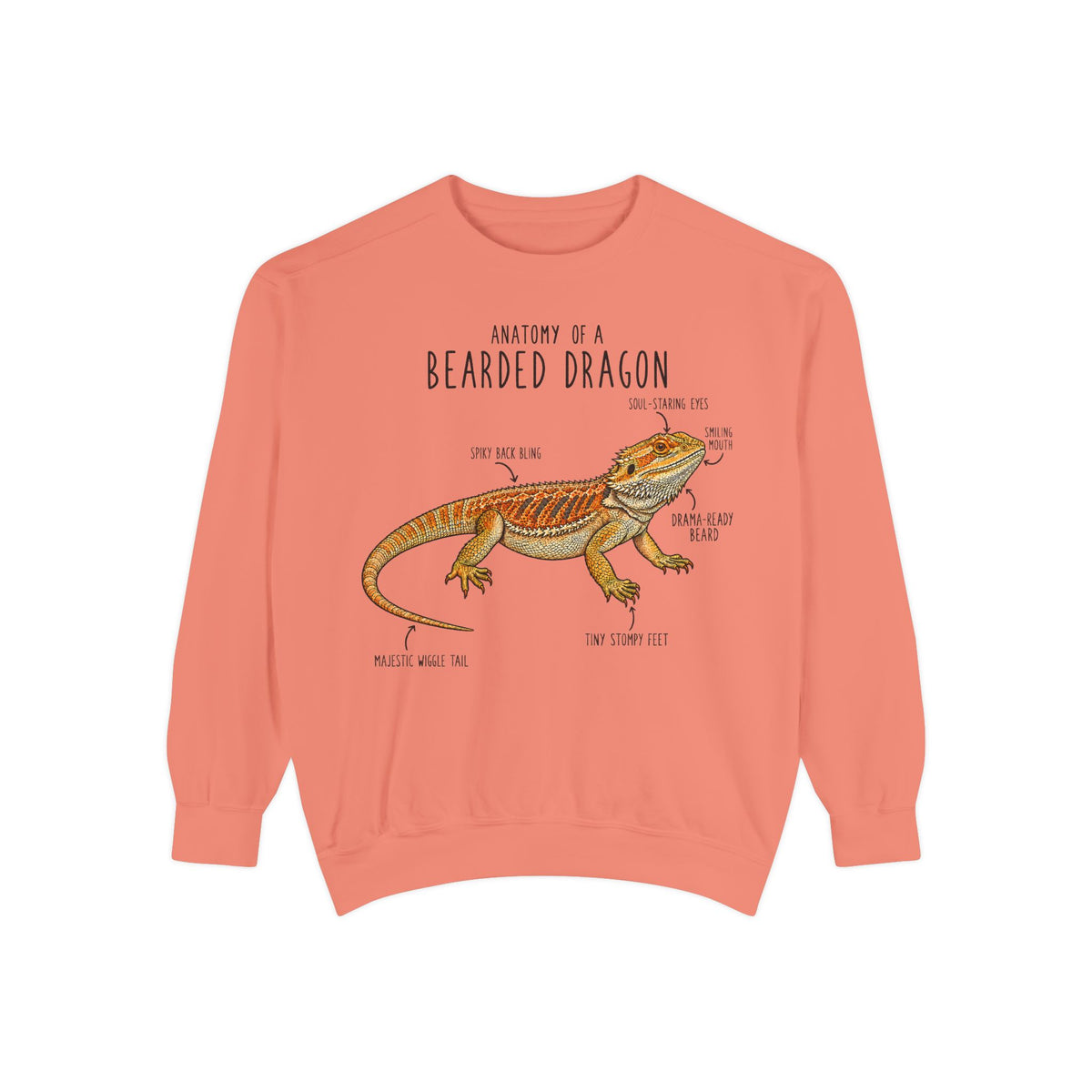Anatomy of a Bearded Dragon Sweatshirt