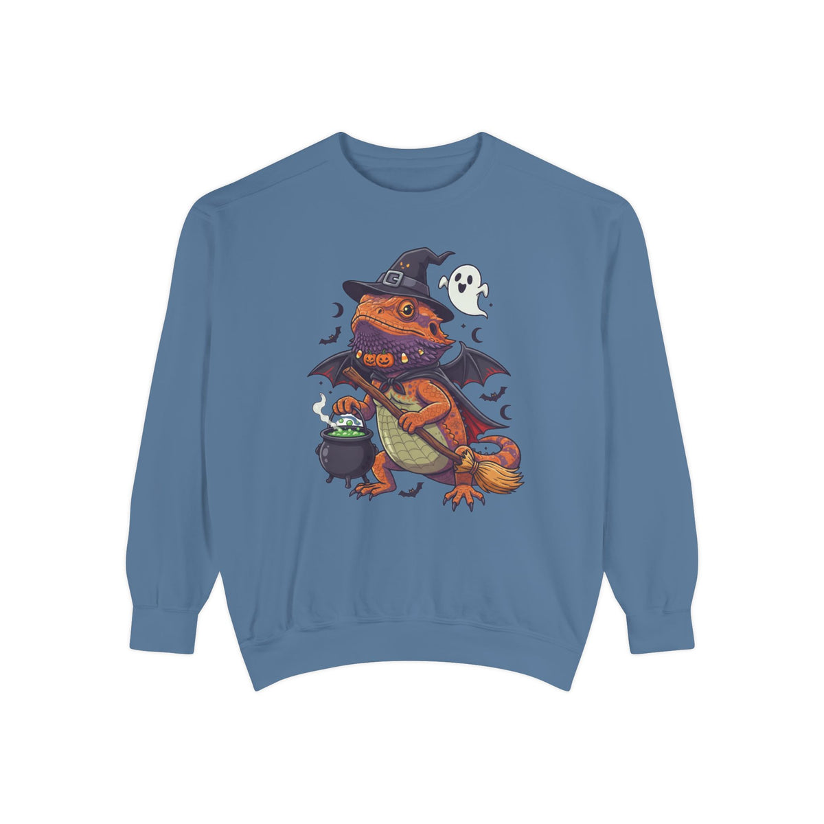 Spooky Witch Bearded Dragon Halloween Sweatshirt