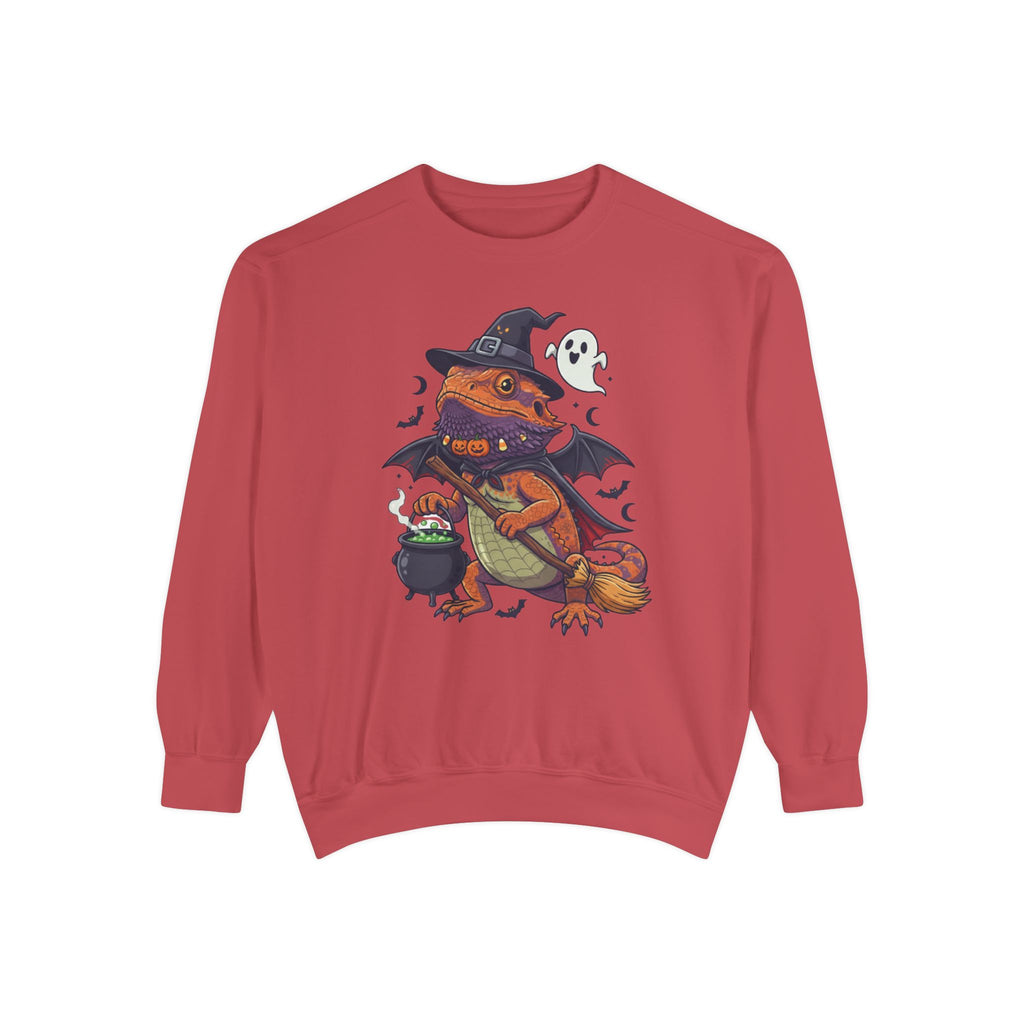 Spooky Witch Bearded Dragon Halloween Sweatshirt