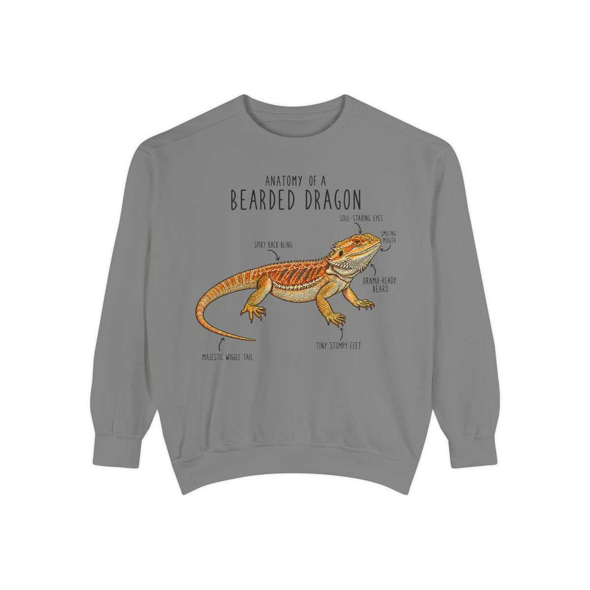 Anatomy of a Bearded Dragon Sweatshirt