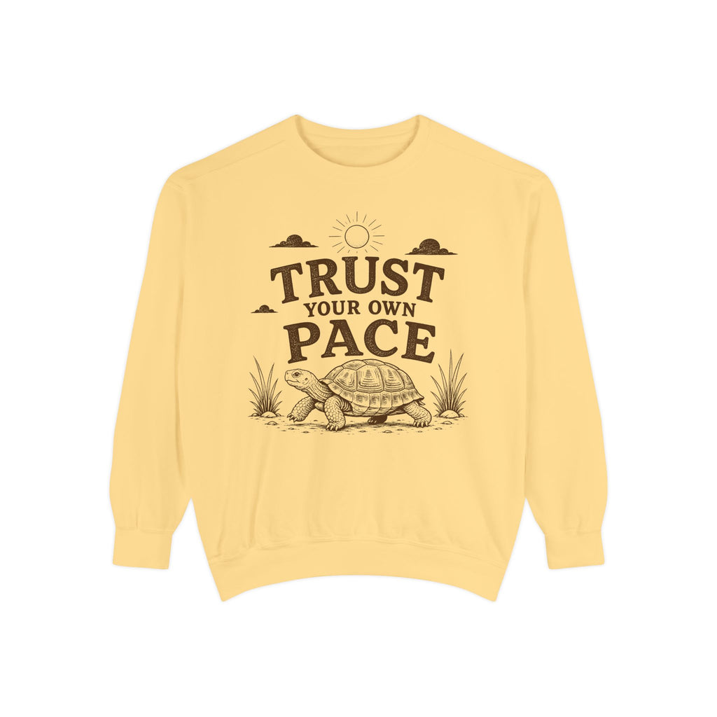 Trust Your Own Pace Turtle Sweatshirt