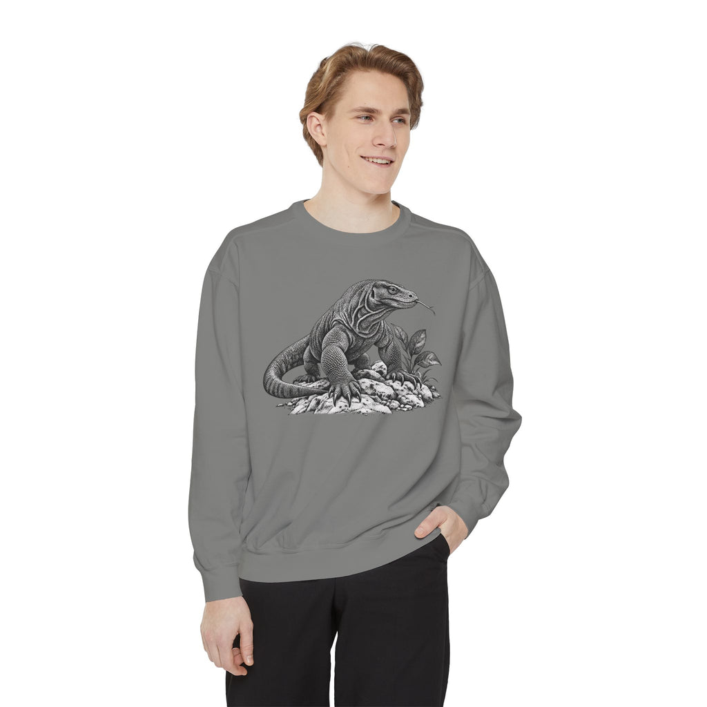 Vintage Komodo Dragon Art Sweatshirt