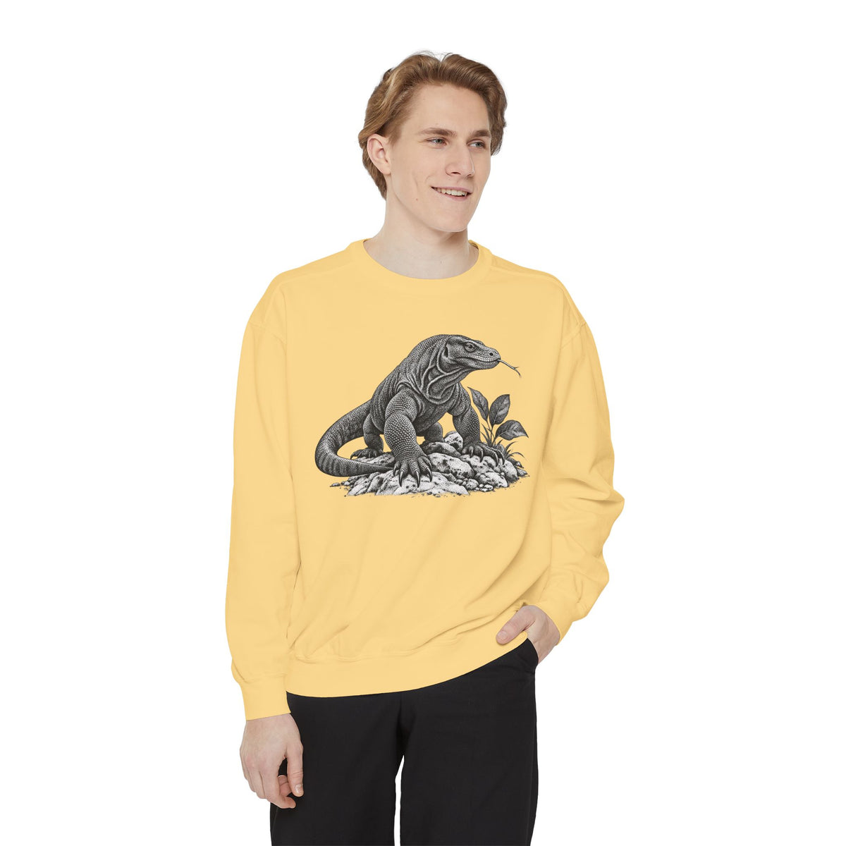 Vintage Komodo Dragon Art Sweatshirt