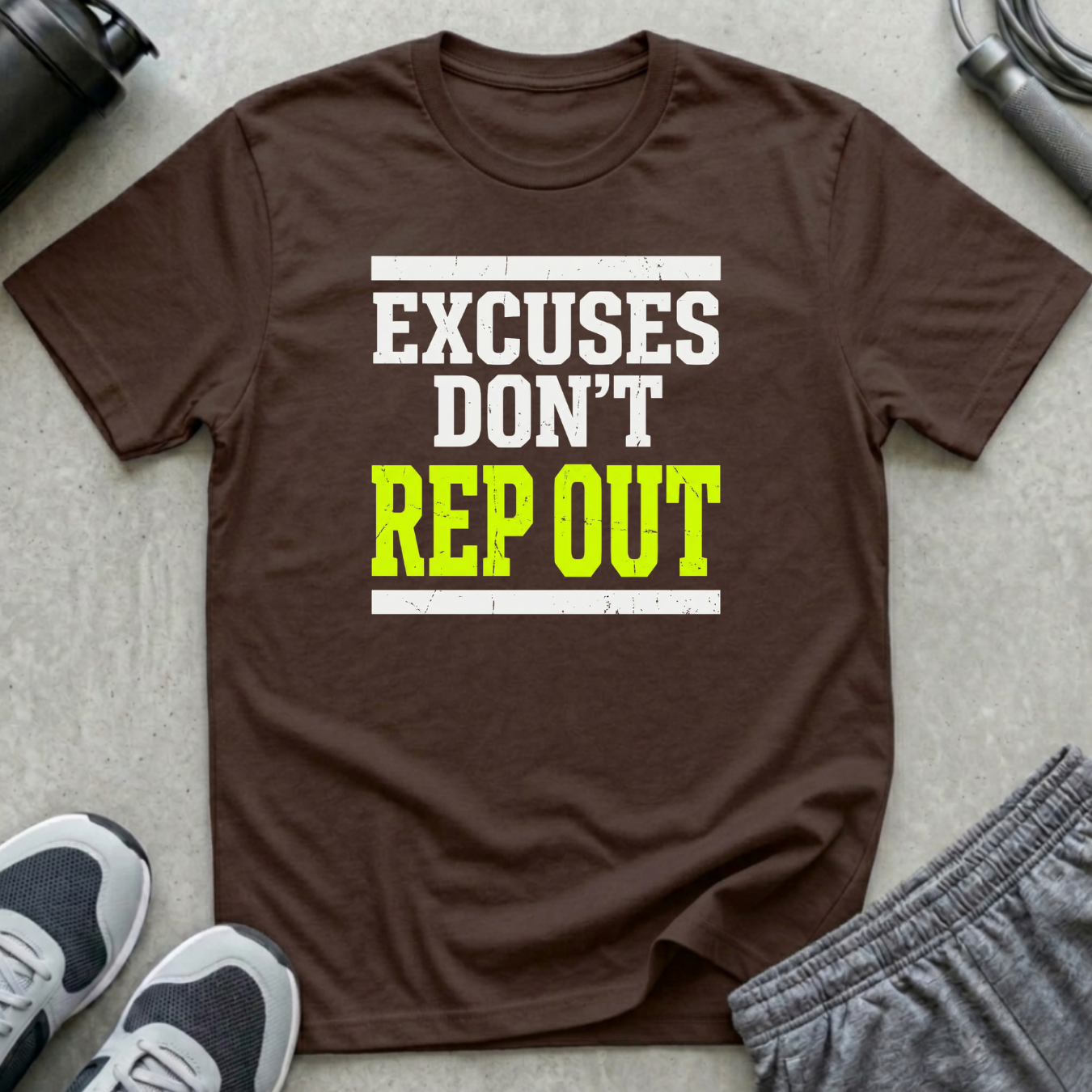 Excuses Don't Rep Out T-Shirt