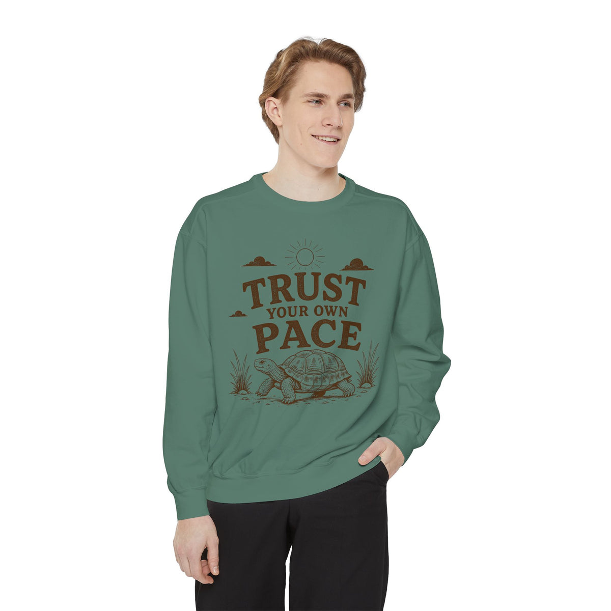 Trust Your Own Pace Turtle Sweatshirt
