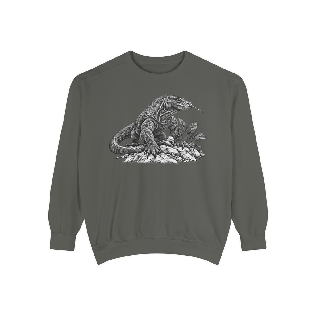 Vintage Komodo Dragon Art Sweatshirt