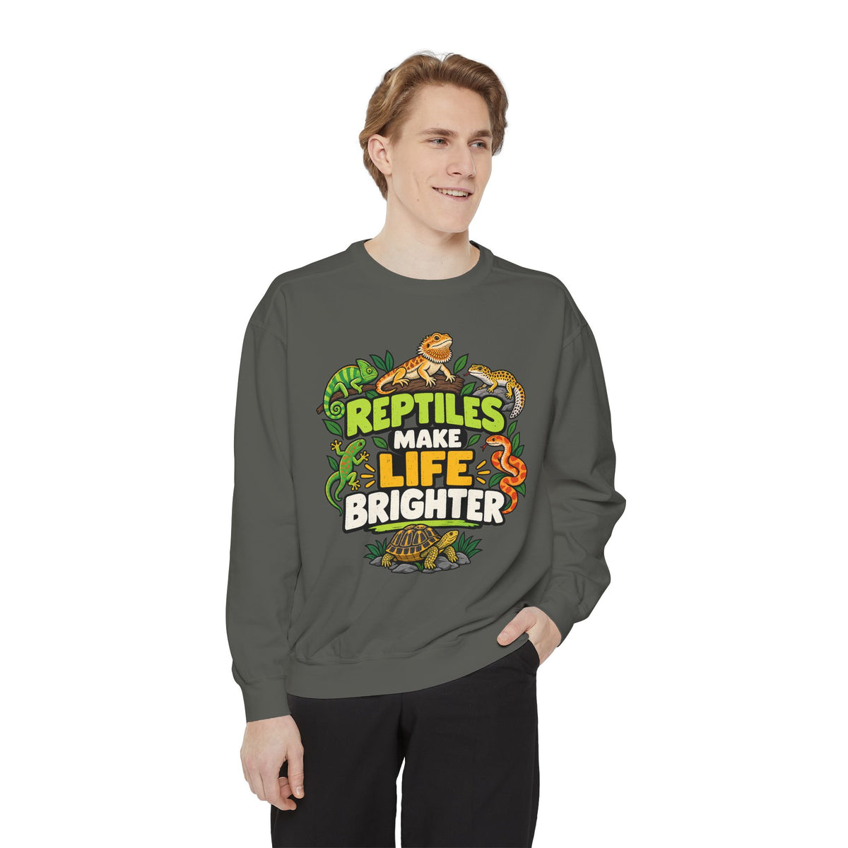 Reptiles Make Life Brighter Sweatshirt
