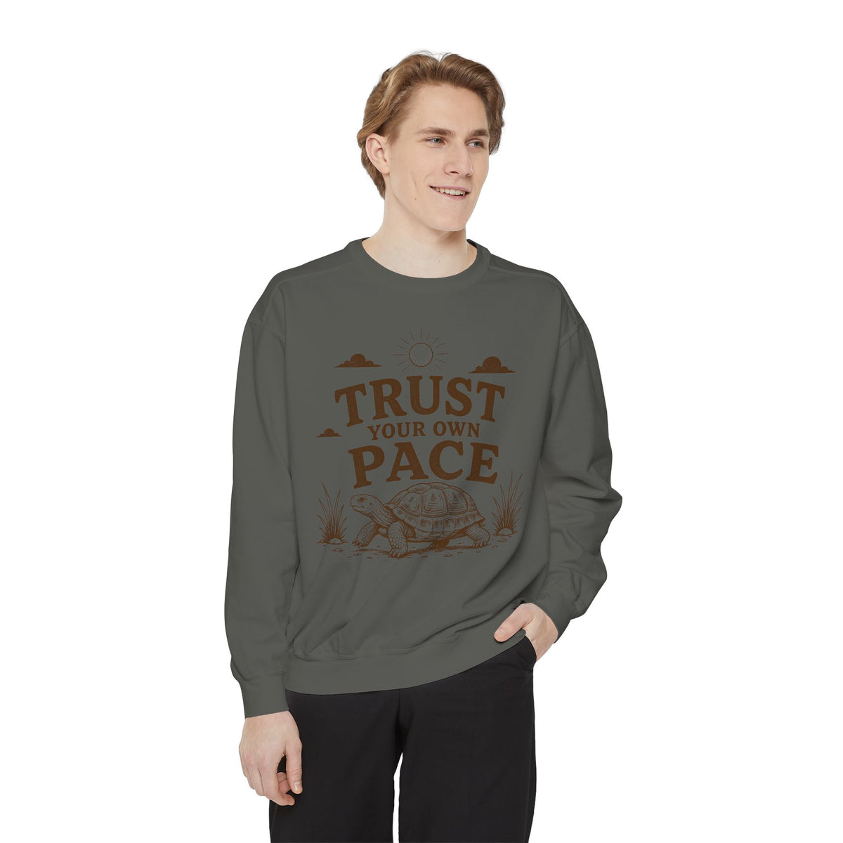 Trust Your Own Pace Turtle Sweatshirt