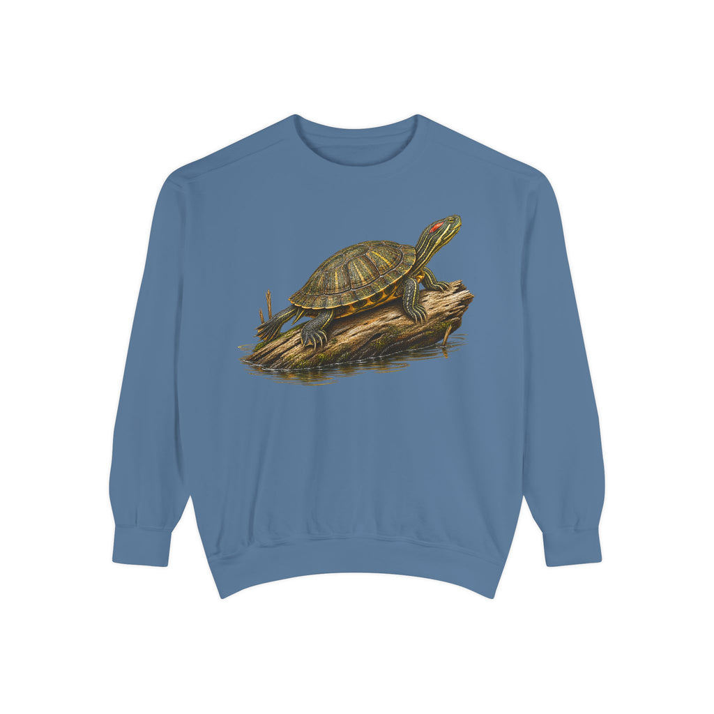 Realism Red Eared Slider Turtle Sweatshirt