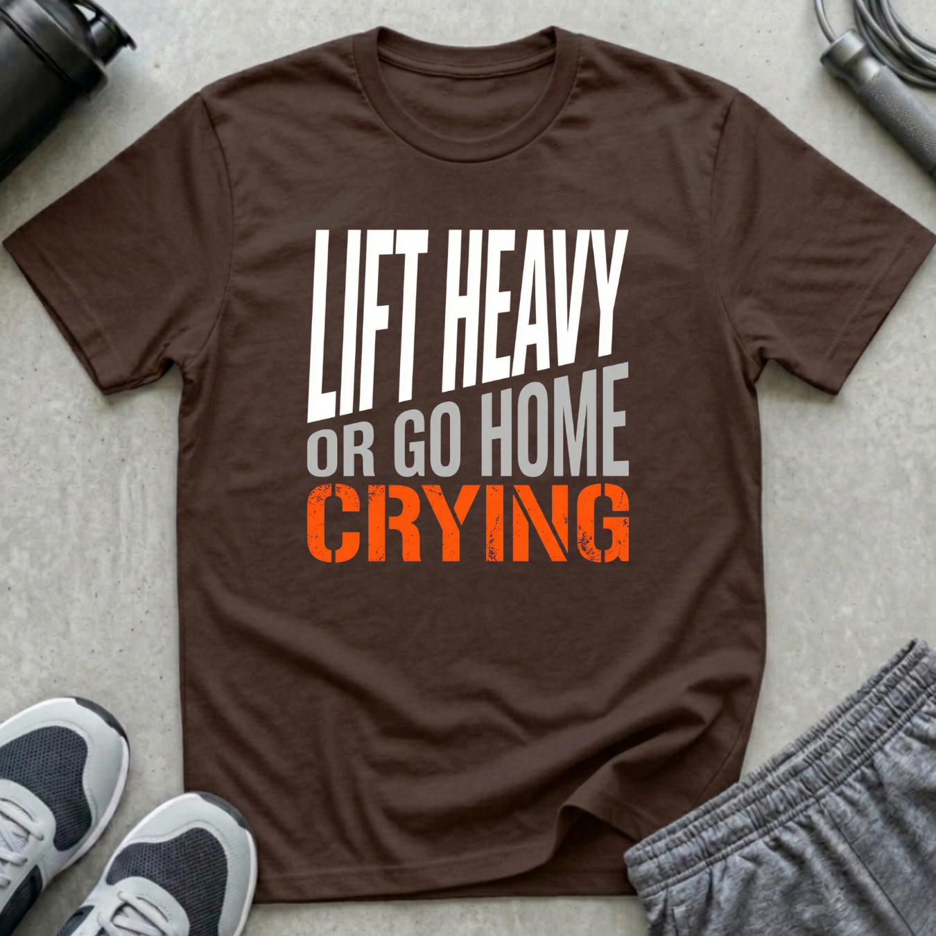 Lift Heavy or Go Home Crying T-Shirt