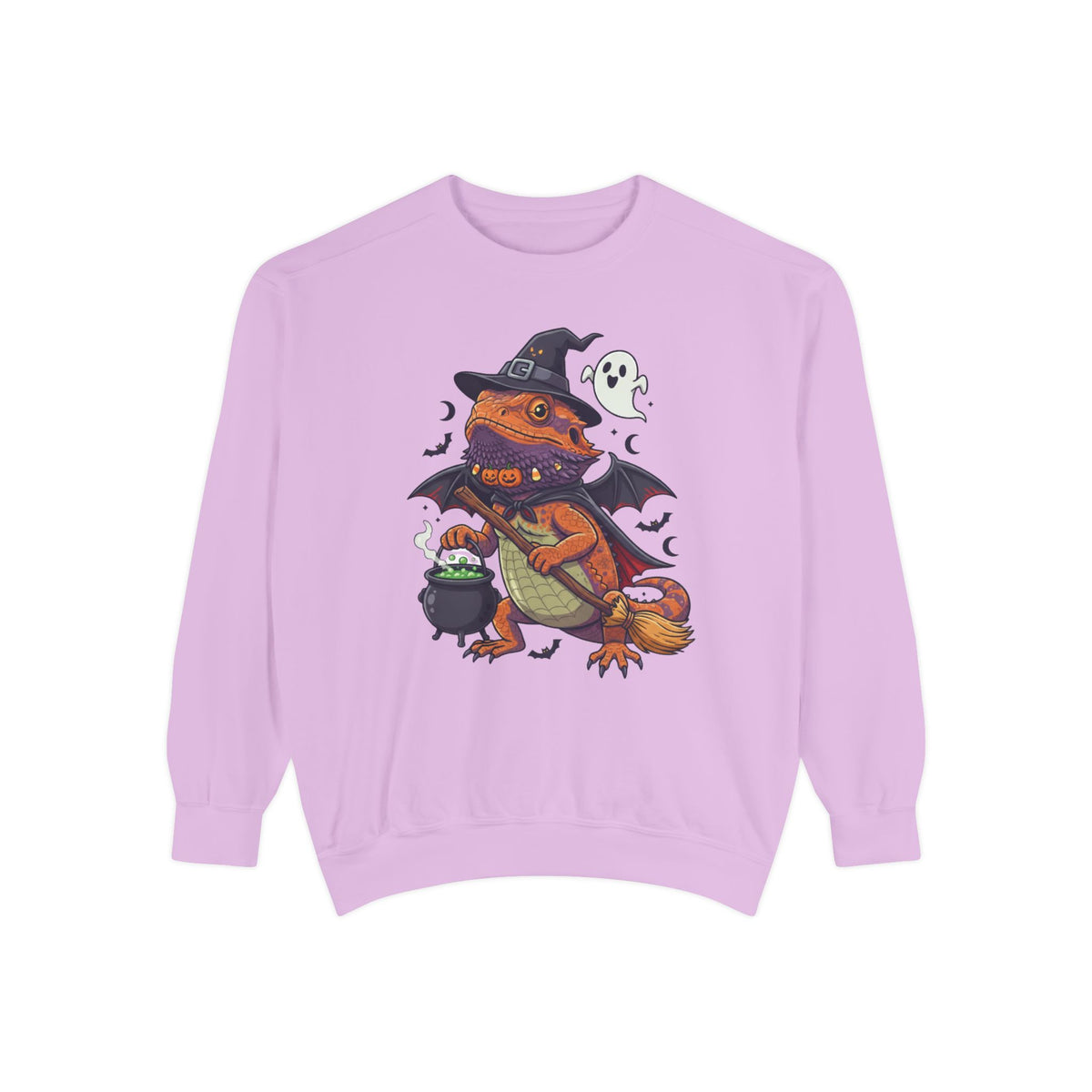 Spooky Witch Bearded Dragon Halloween Sweatshirt