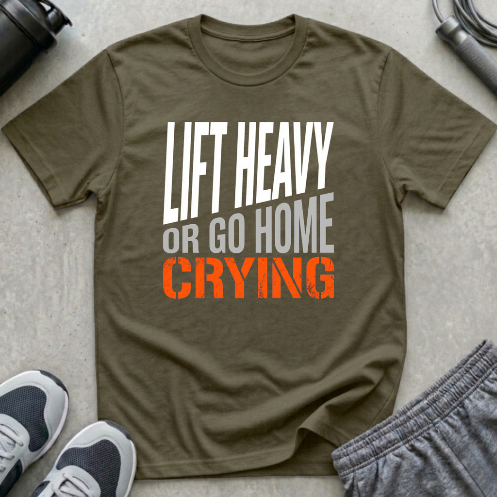 Lift Heavy or Go Home Crying T-Shirt