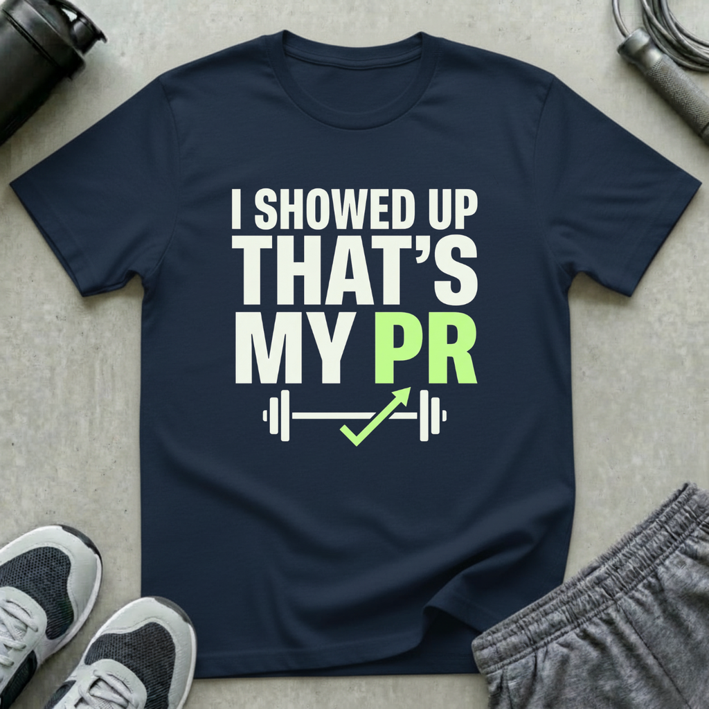 I Showed Up That's My PR T-Shirt