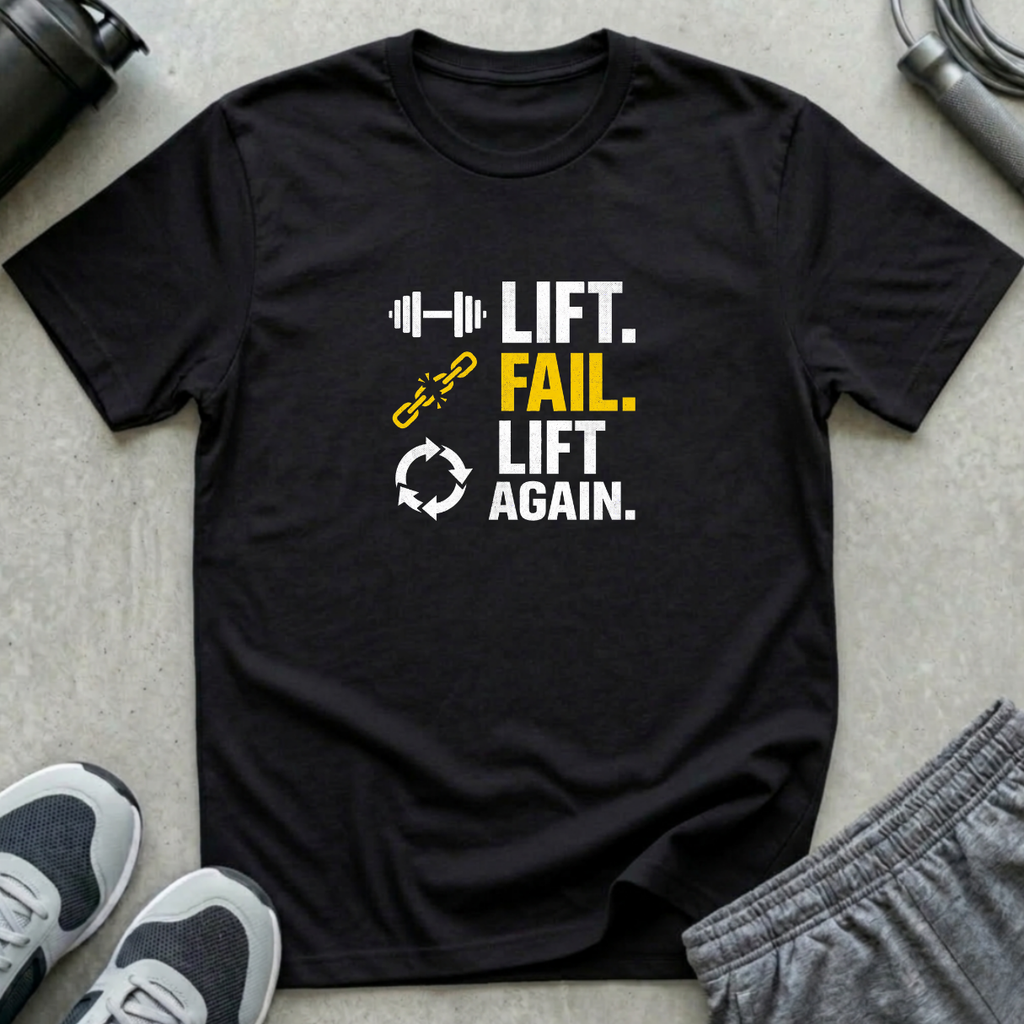 Lift. Fail. Lift Again. T-Shirt