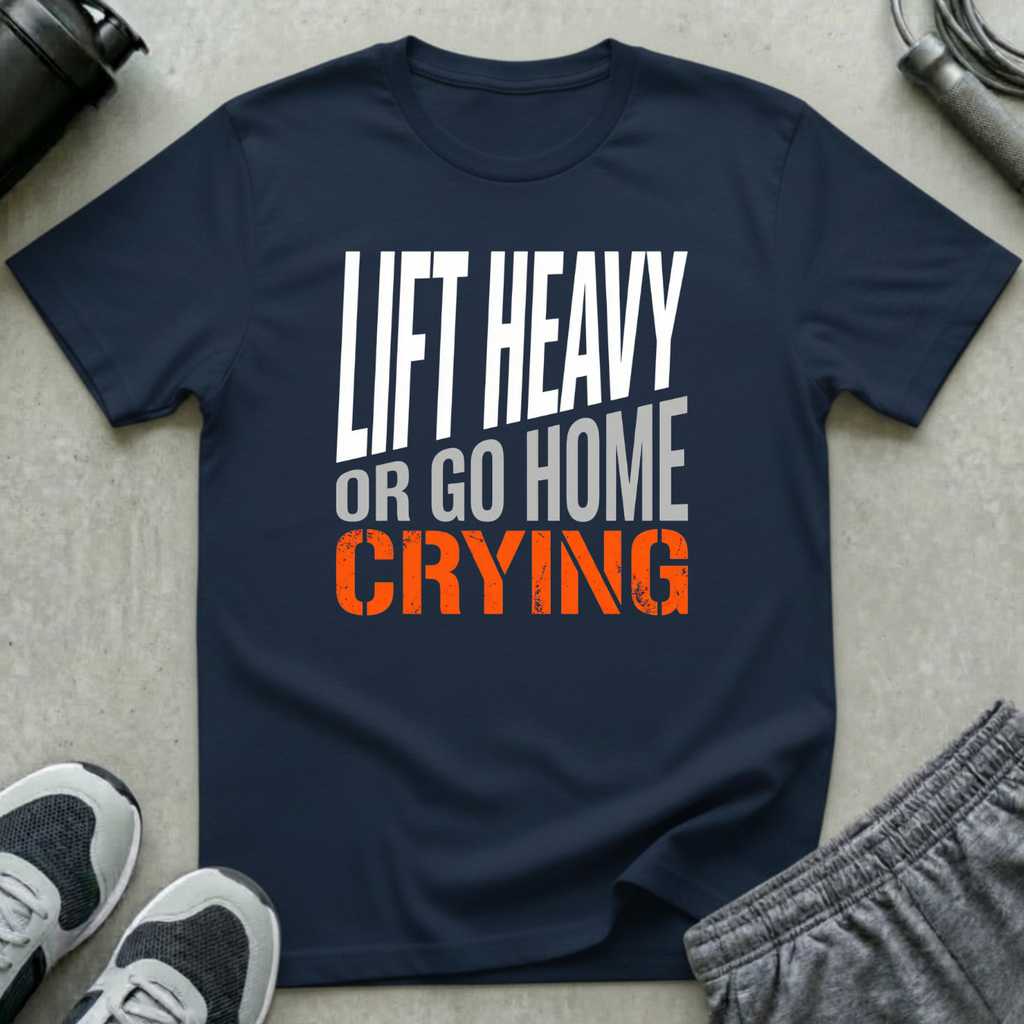 Lift Heavy or Go Home Crying T-Shirt