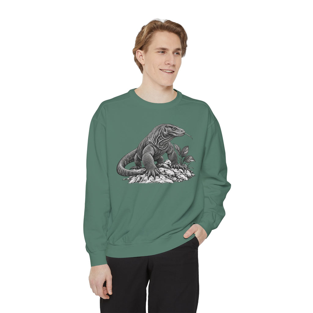 Vintage Komodo Dragon Art Sweatshirt