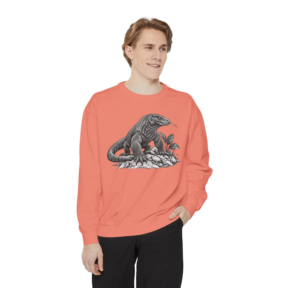 Vintage Komodo Dragon Art Sweatshirt