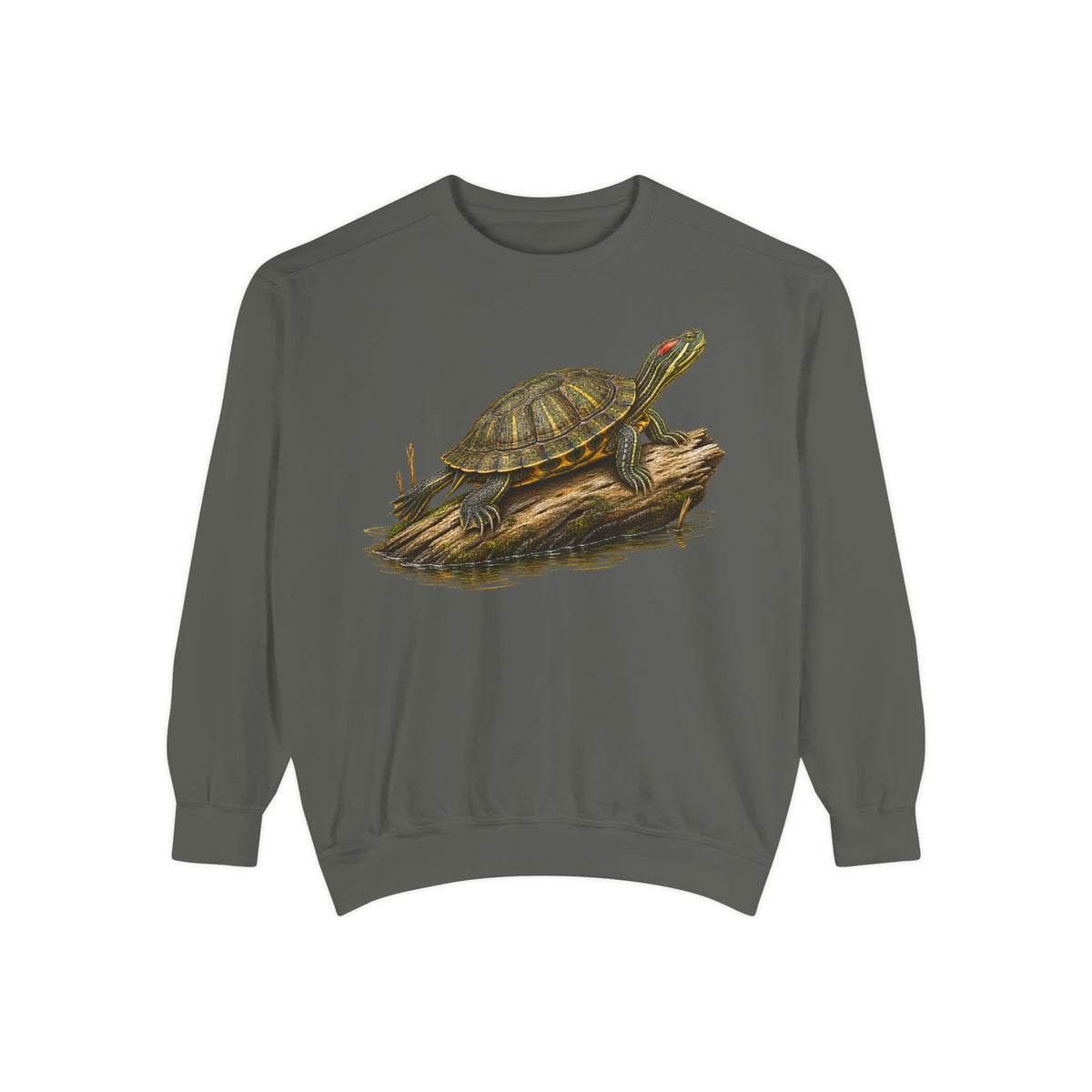 Realism Red Eared Slider Turtle Sweatshirt