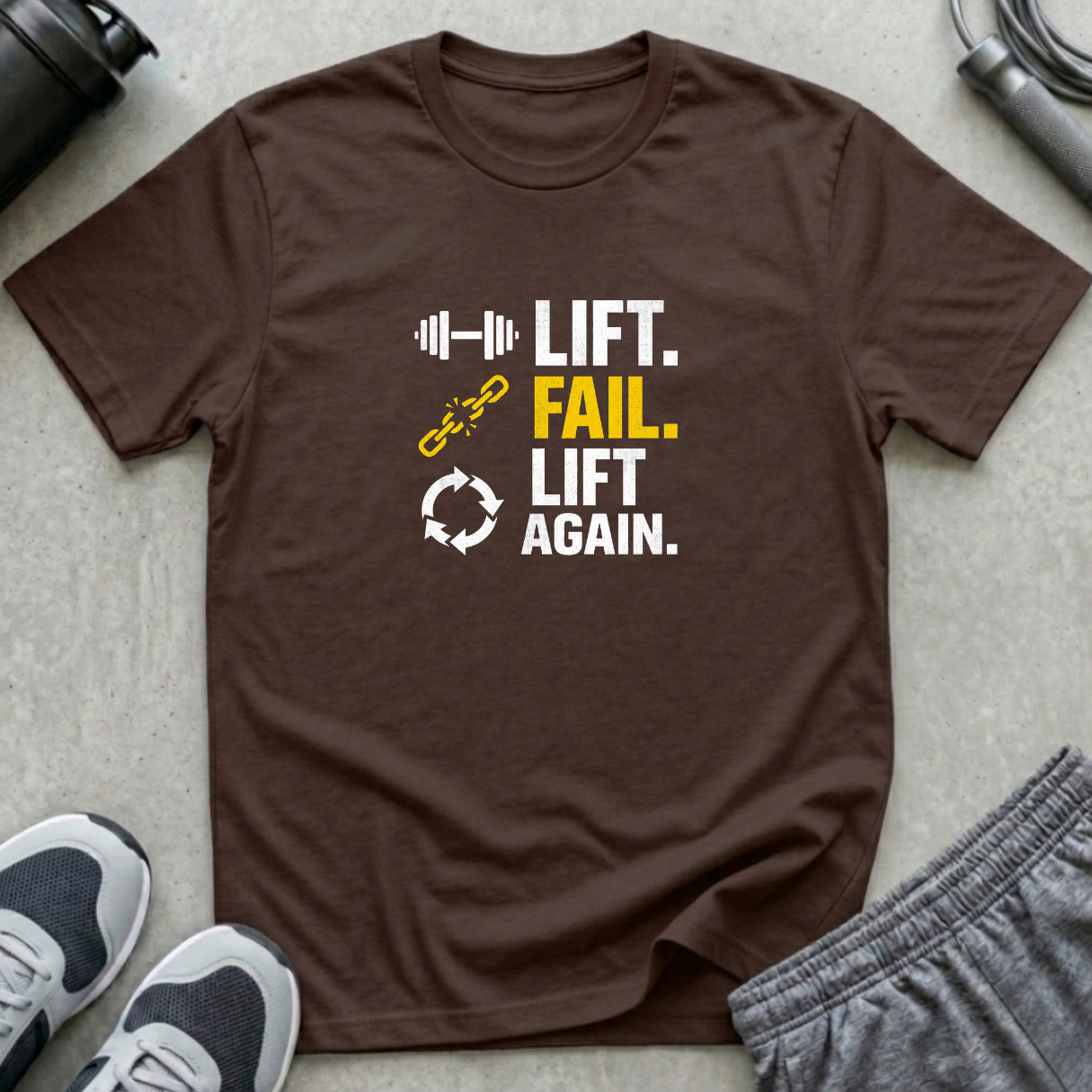 Lift. Fail. Lift Again. T-Shirt