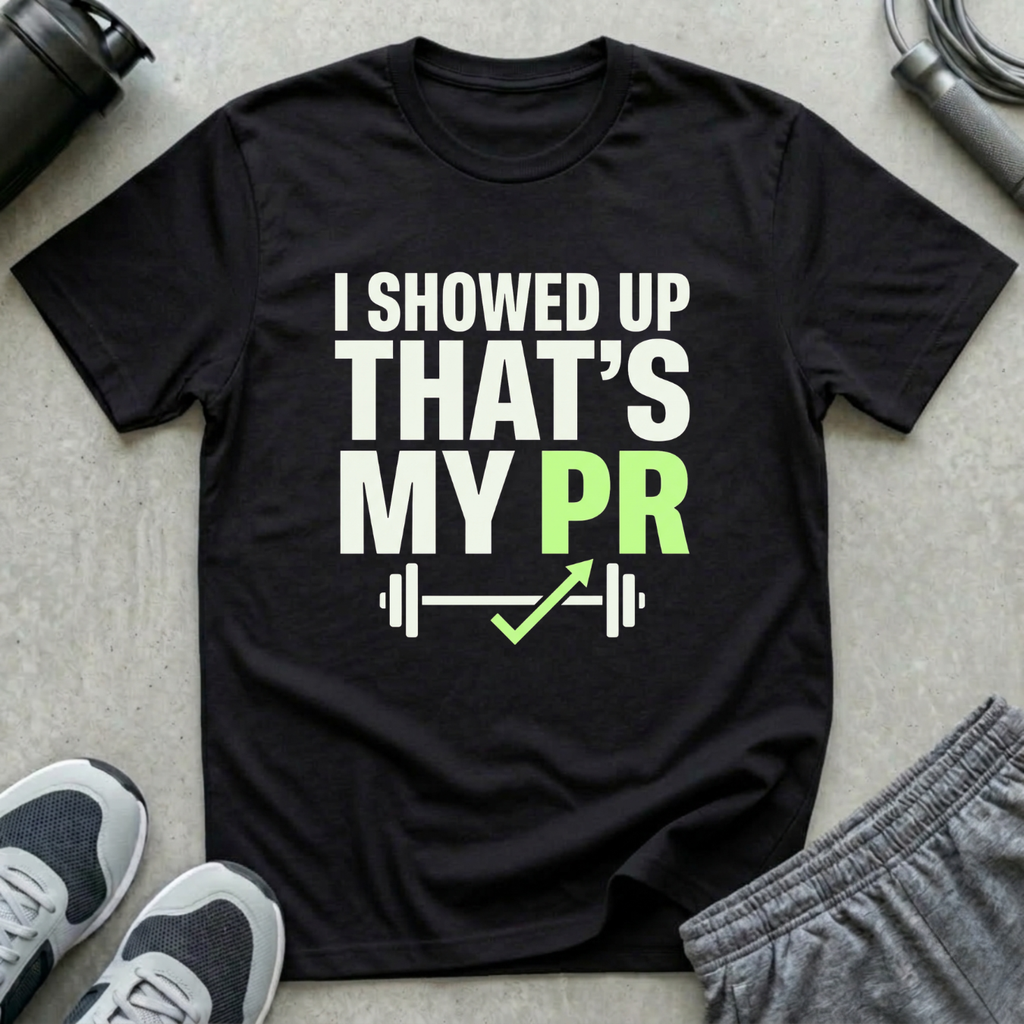 I Showed Up That's My PR T-Shirt
