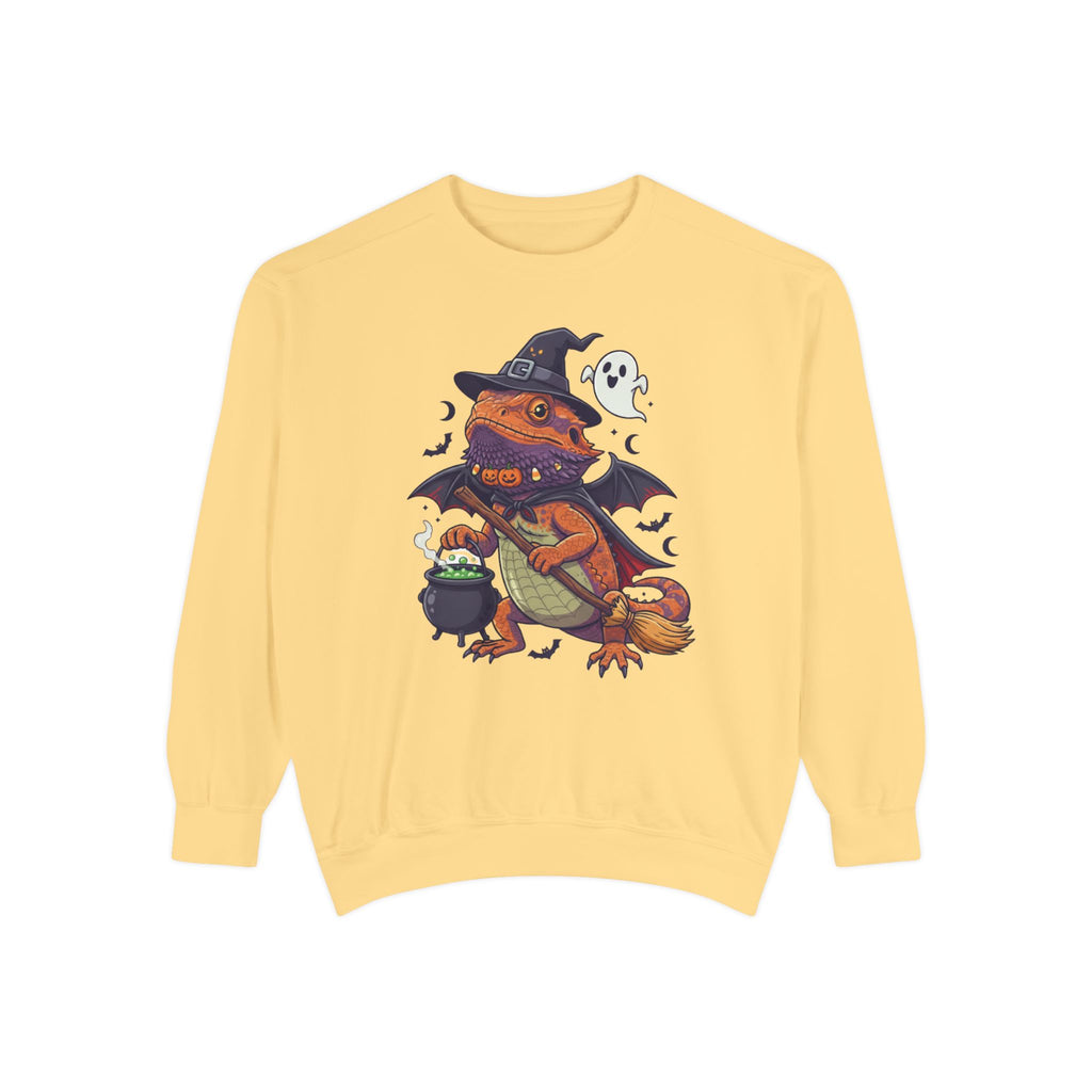 Spooky Witch Bearded Dragon Halloween Sweatshirt