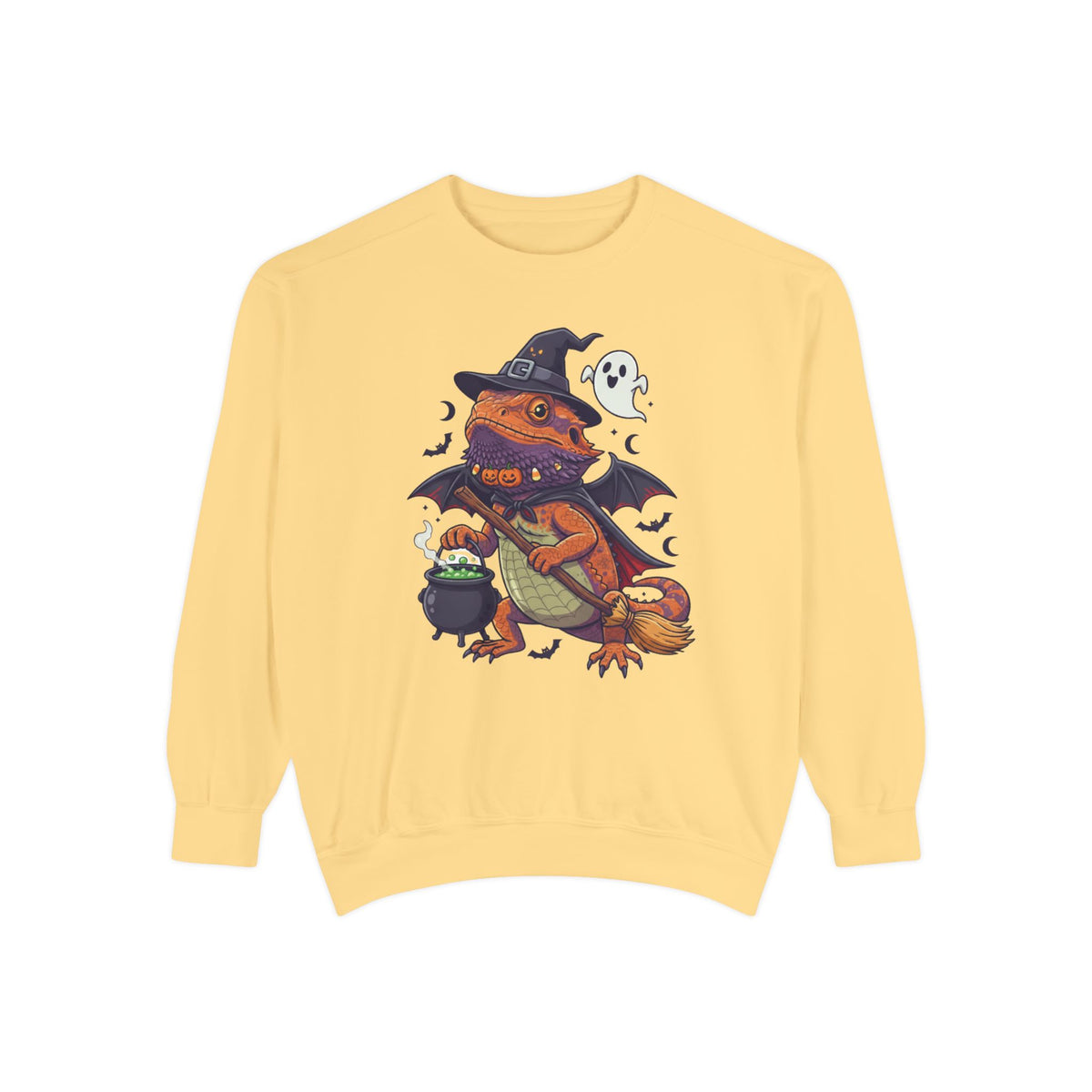 Spooky Witch Bearded Dragon Halloween Sweatshirt