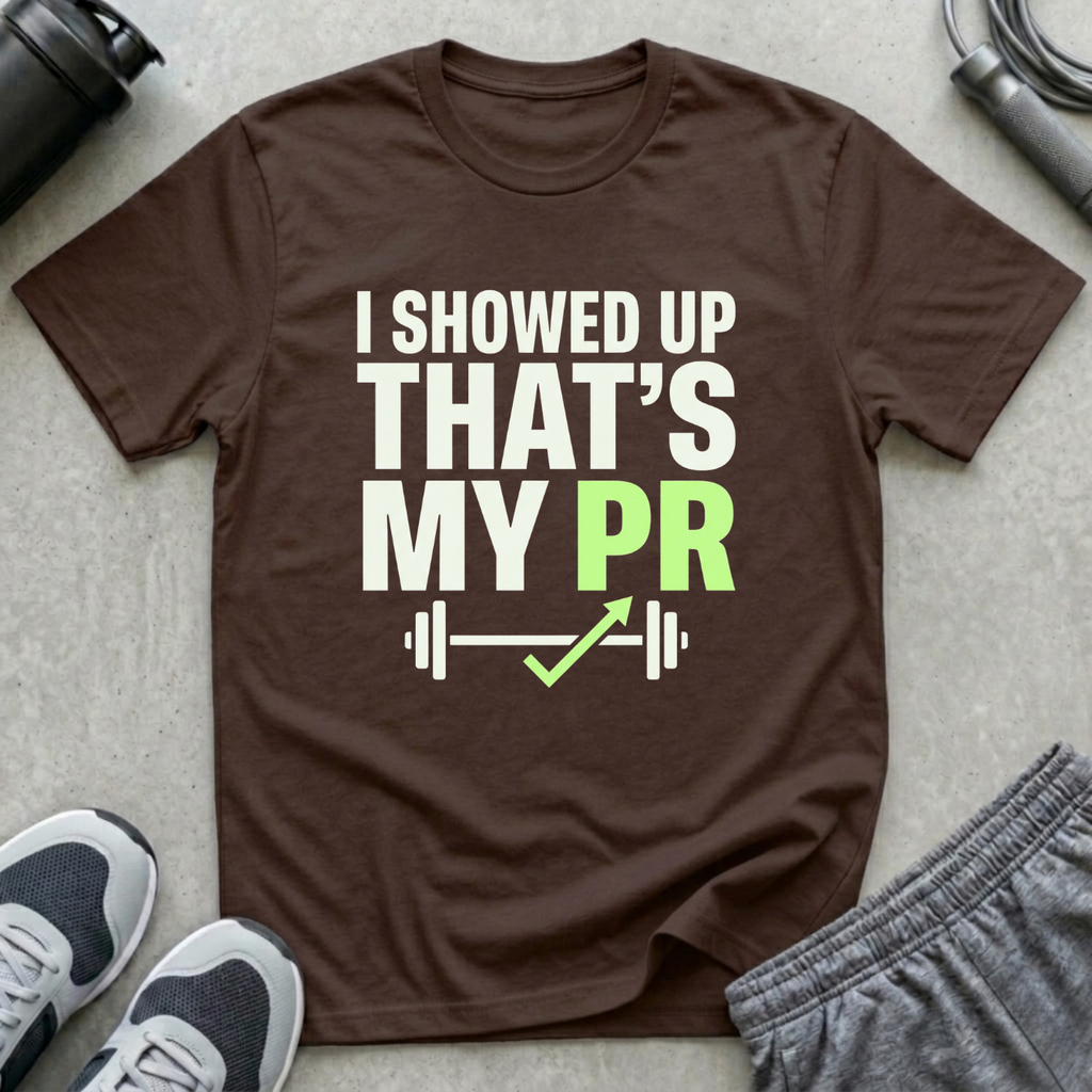 I Showed Up That's My PR T-Shirt