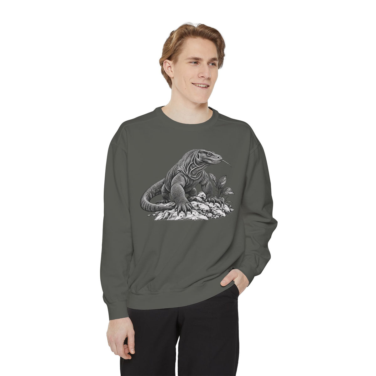 Vintage Komodo Dragon Art Sweatshirt