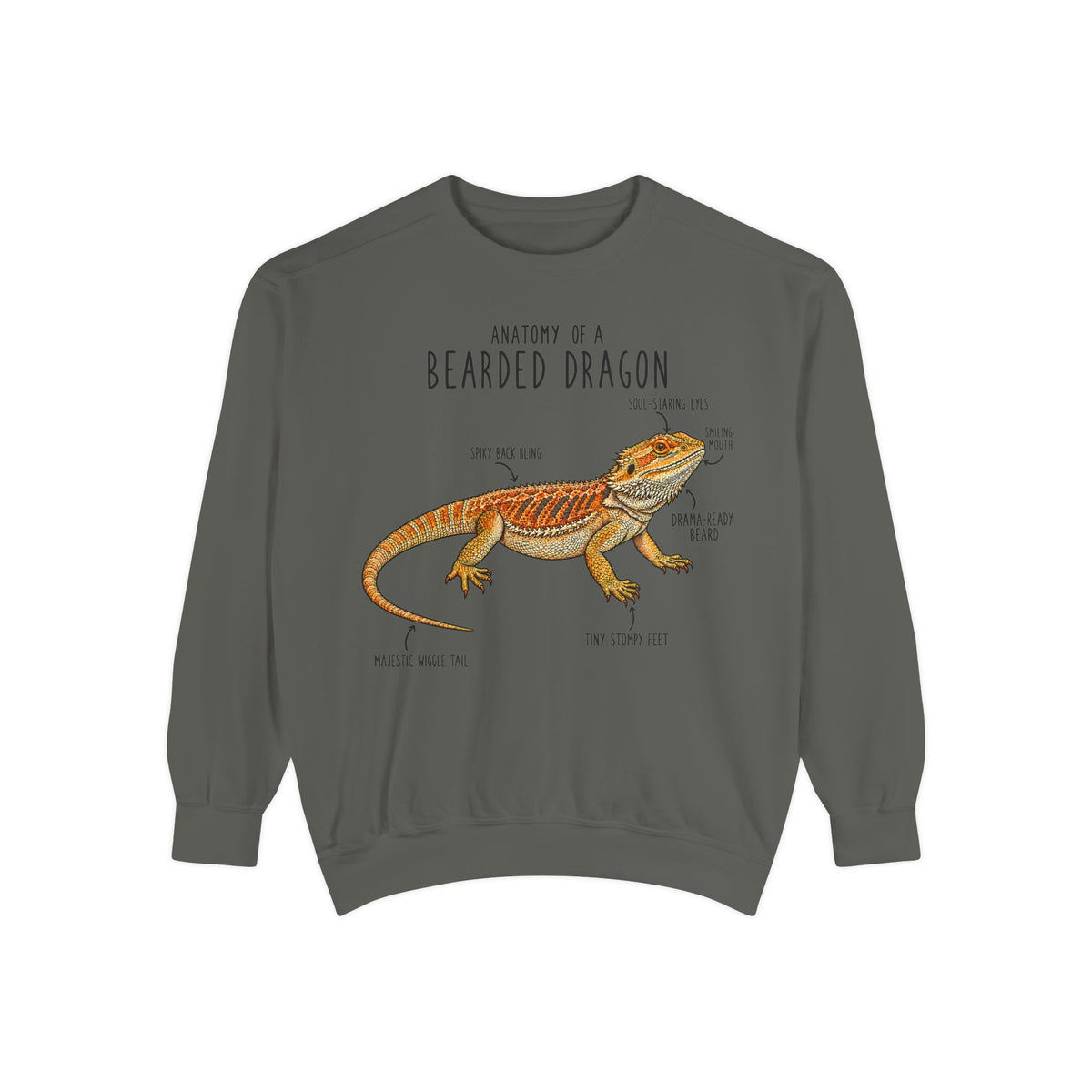Anatomy of a Bearded Dragon Sweatshirt