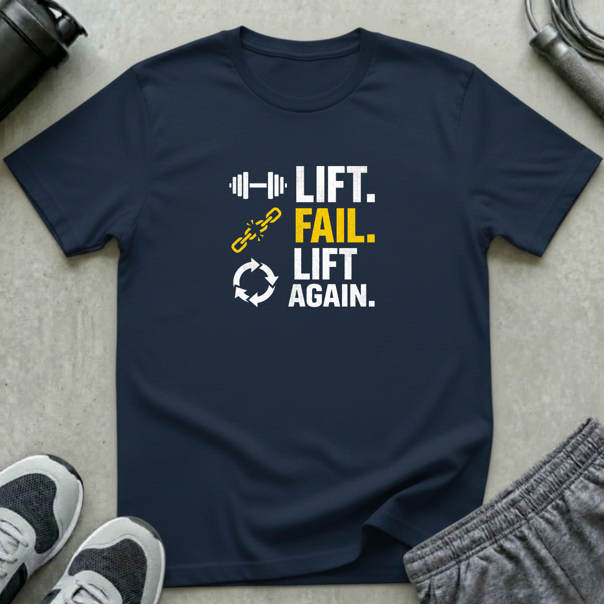 Lift. Fail. Lift Again. T-Shirt
