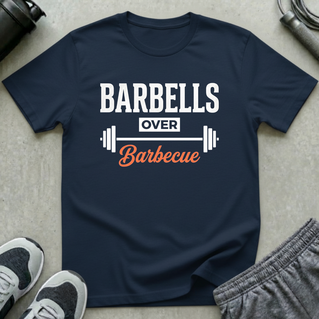 Barbells Over Barbecue T-Shirt