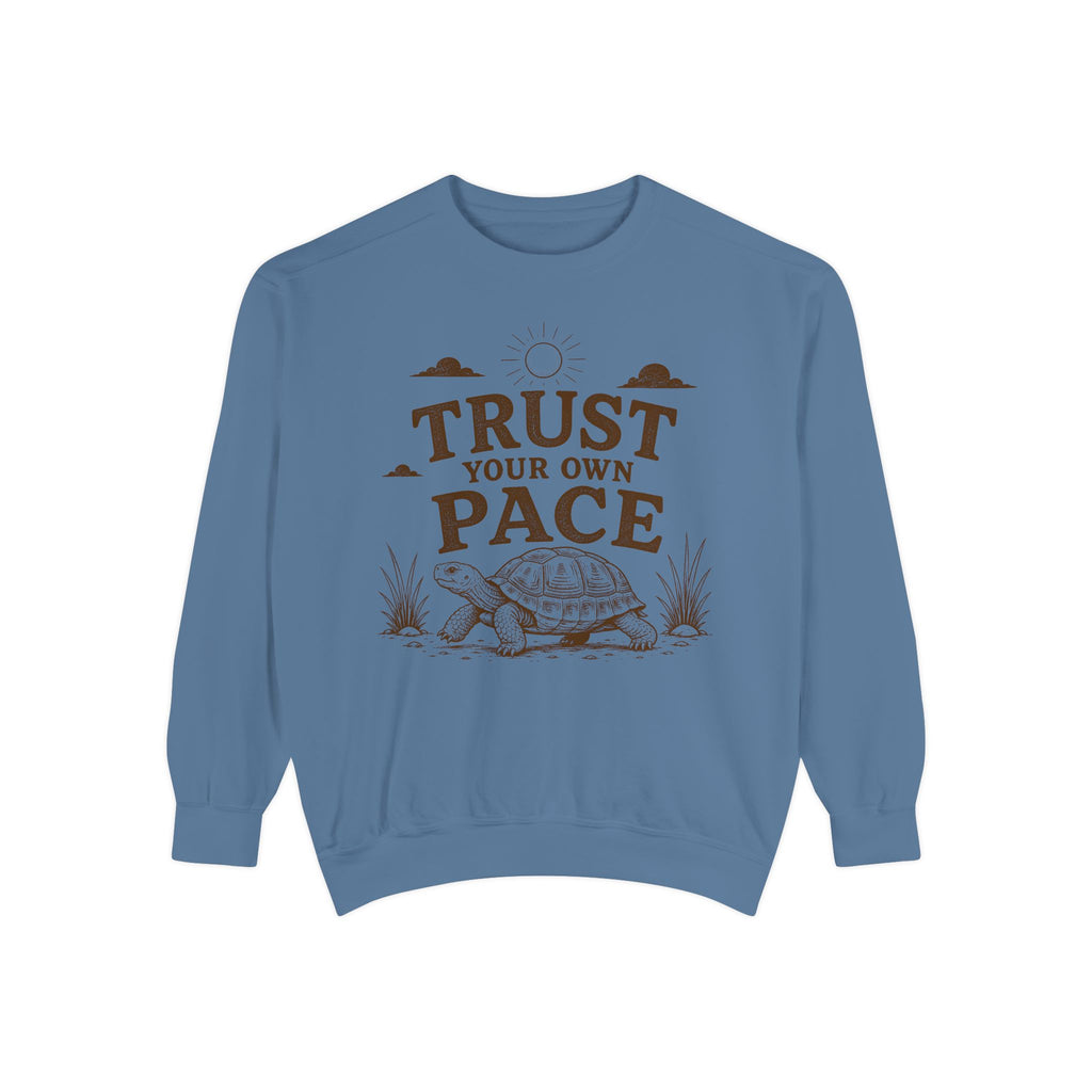 Trust Your Own Pace Turtle Sweatshirt