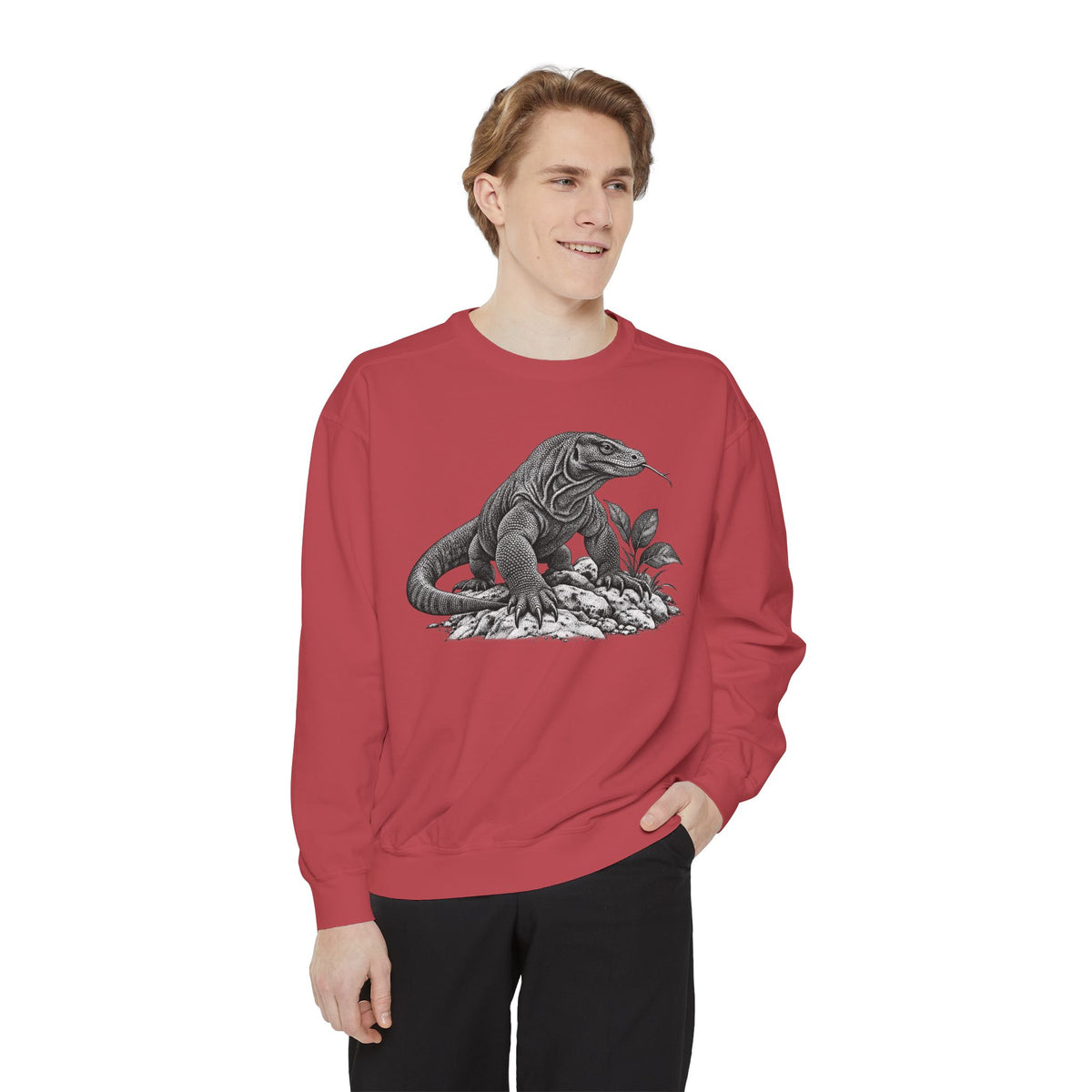 Vintage Komodo Dragon Art Sweatshirt