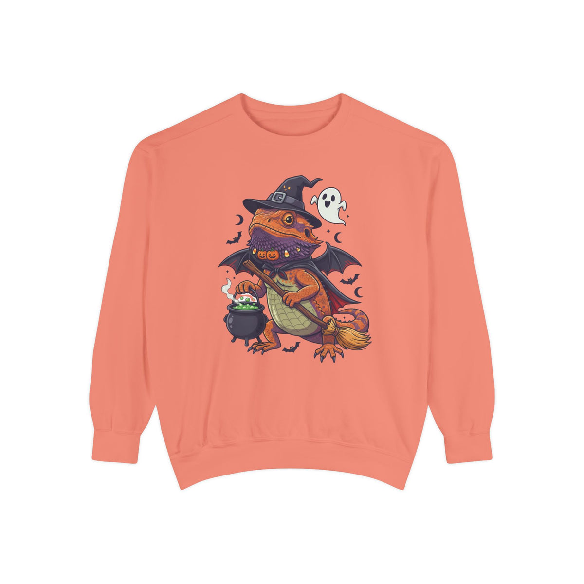 Spooky Witch Bearded Dragon Halloween Sweatshirt