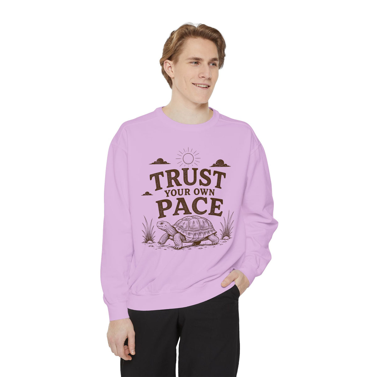 Trust Your Own Pace Turtle Sweatshirt