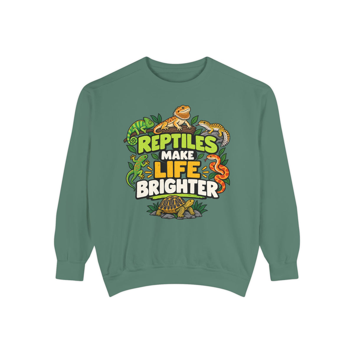 Reptiles Make Life Brighter Sweatshirt
