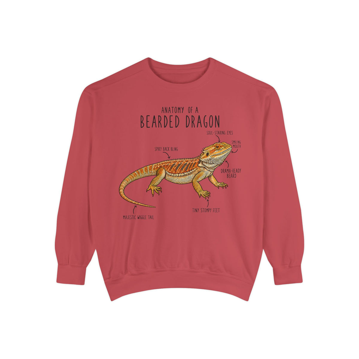 Anatomy of a Bearded Dragon Sweatshirt