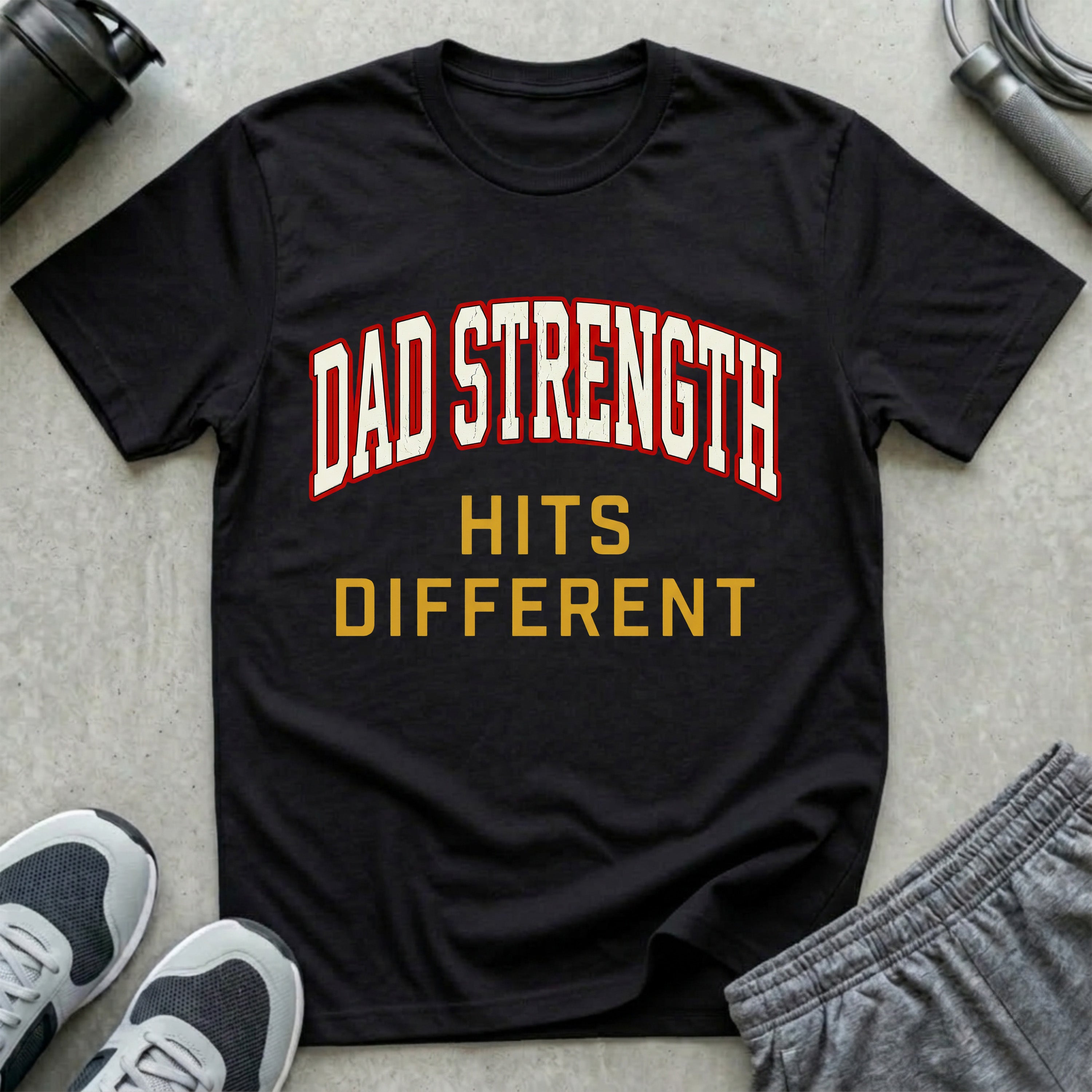 Dad Strength Hits Different T-Shirt