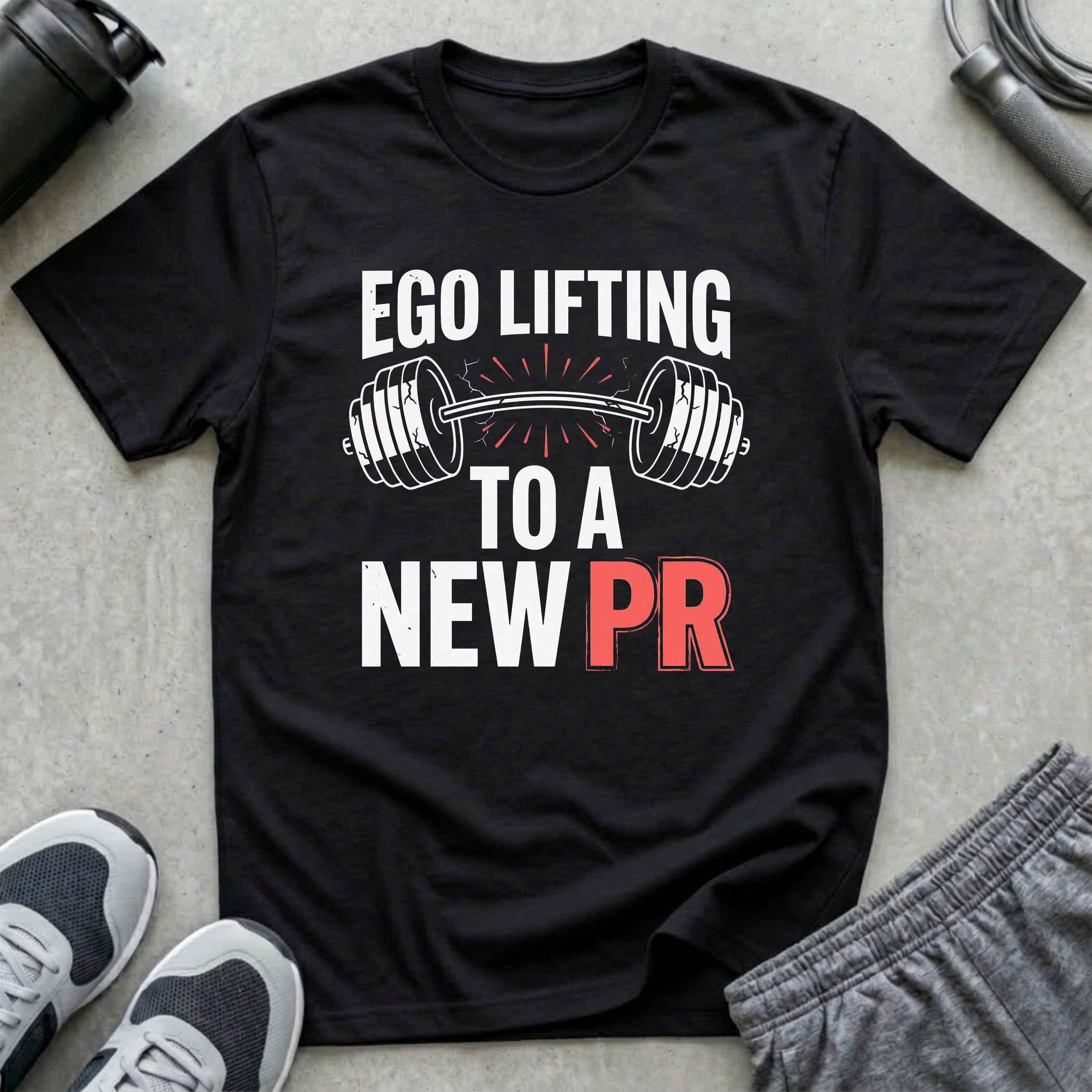 Ego Lifting to a New PR T-Shirt