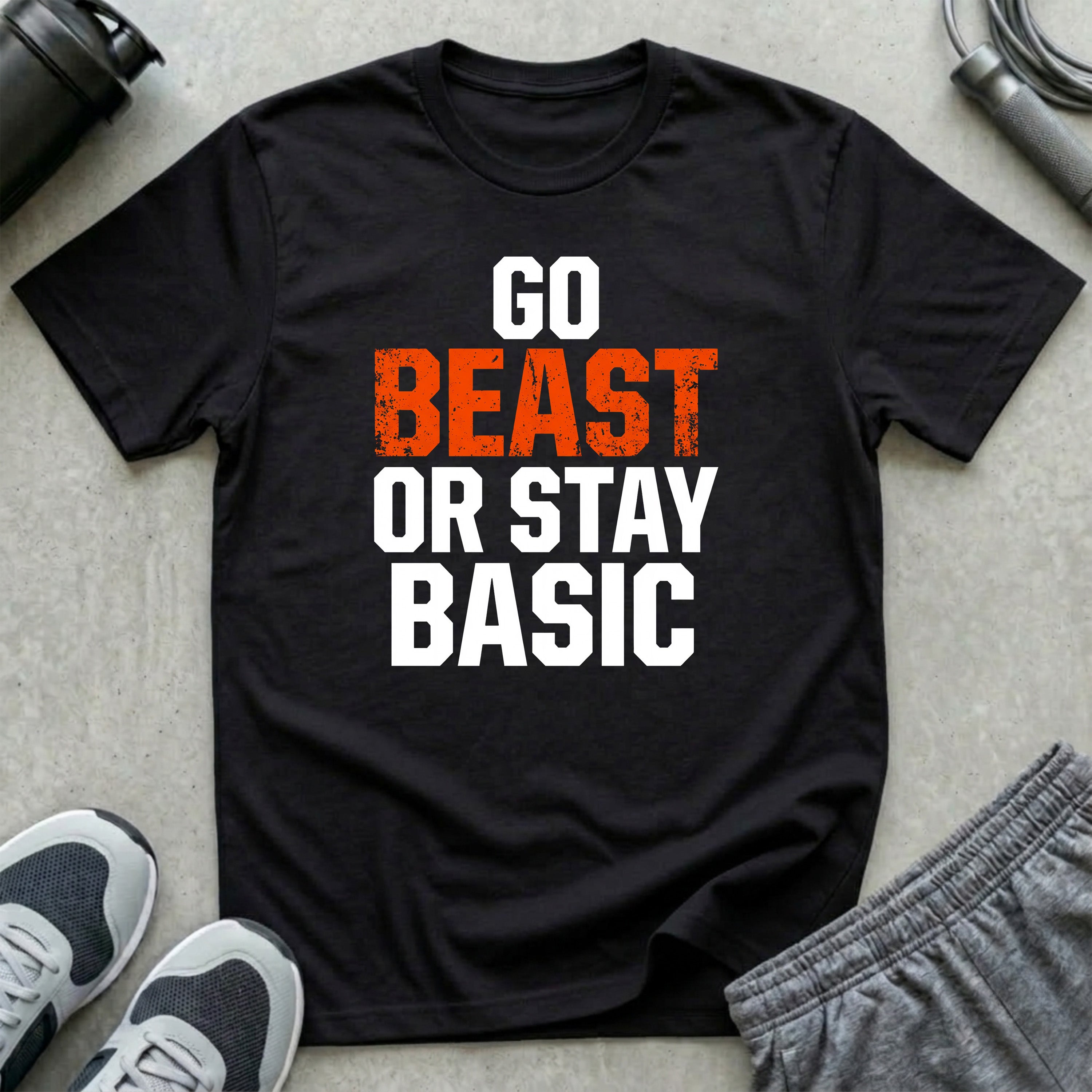 Go Beast or Stay Basic T-Shirt