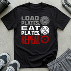 Load Plates. Eat Plates. Repeat. T-Shirt