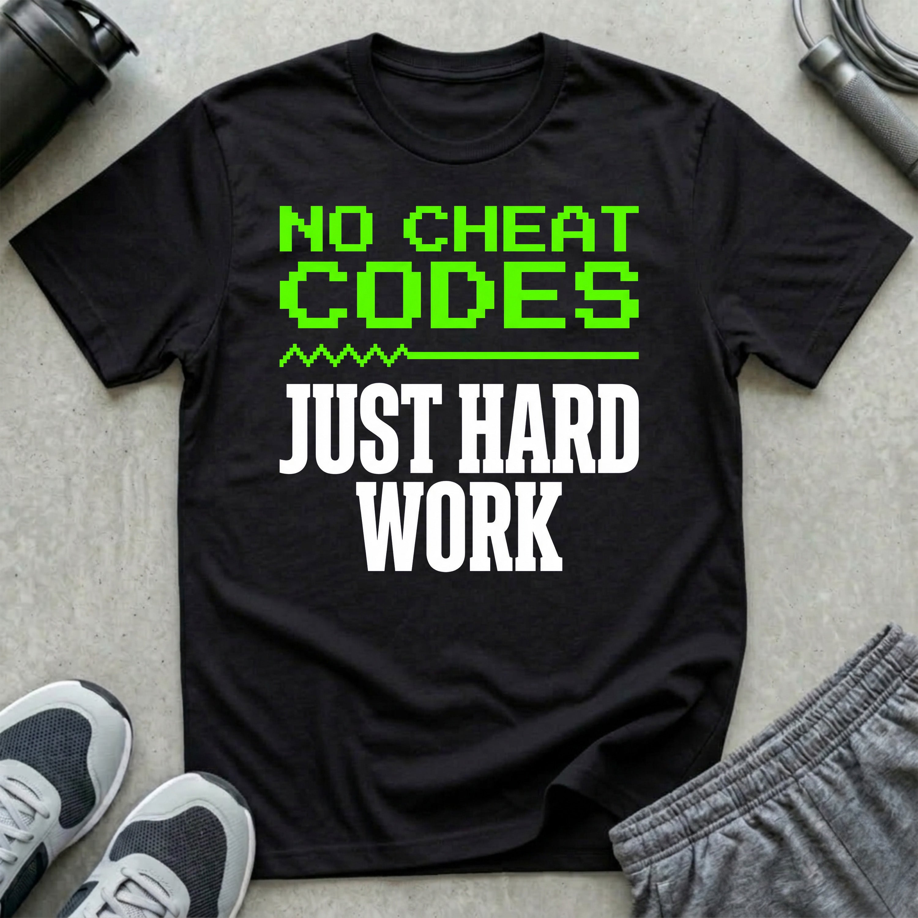 No Cheat Codes Just Hard Work T-Shirt