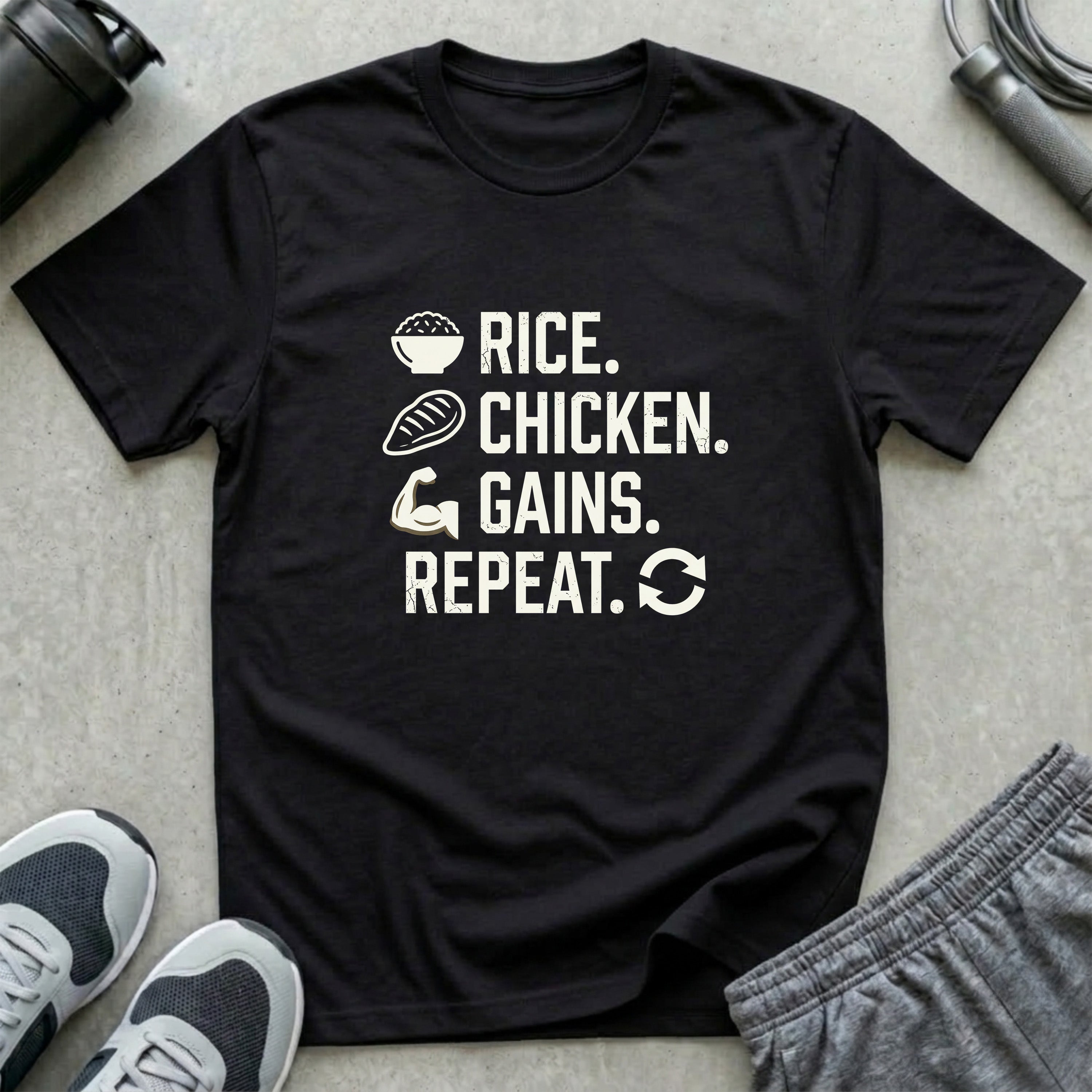 Rice Chicken Gains Repeat T-Shirt