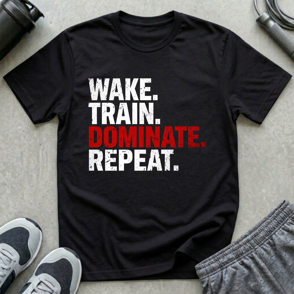 Wake. Train. Dominate. Repeat. T-Shirt