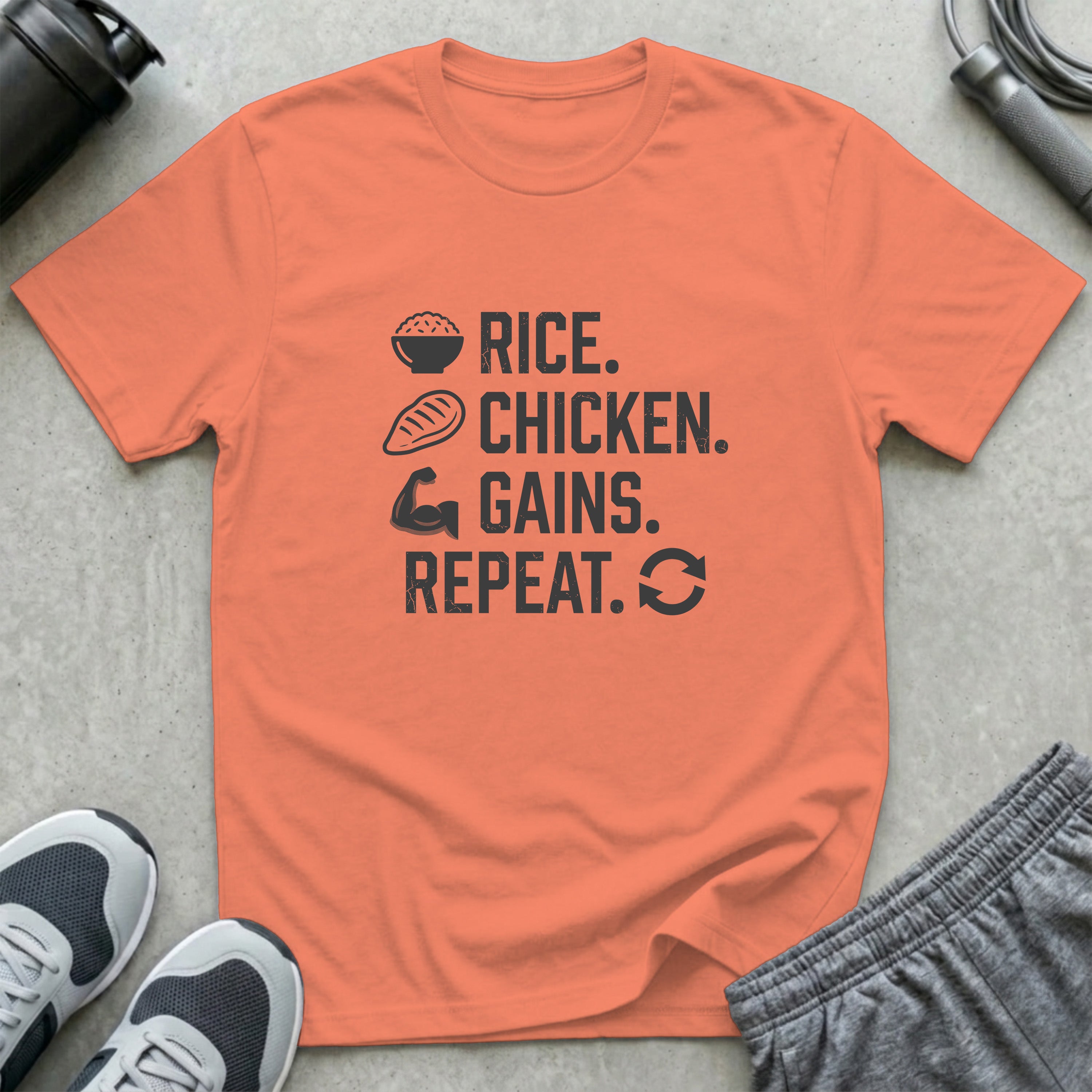 Rice Chicken Gains Repeat T-Shirt