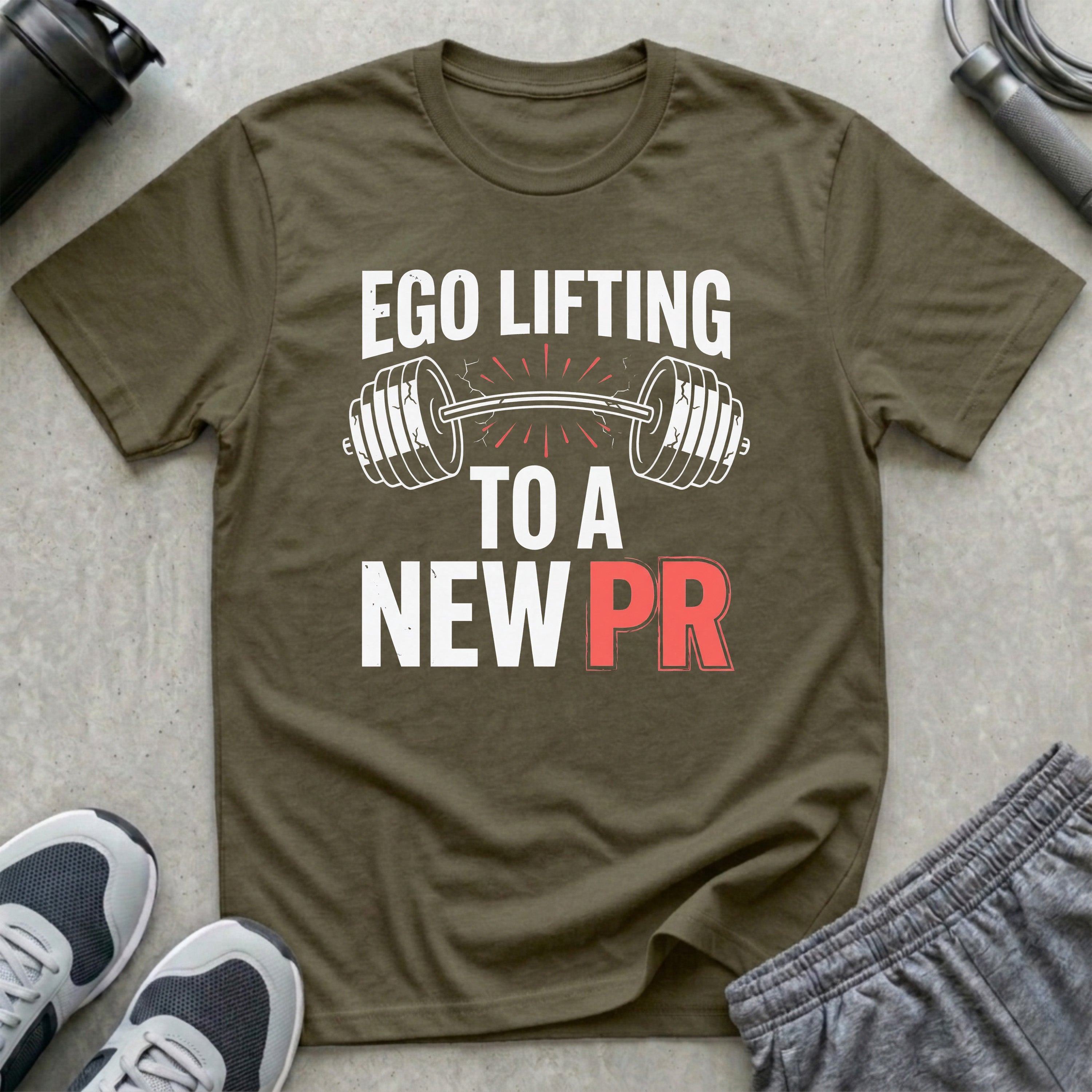 Ego Lifting to a New PR T-Shirt