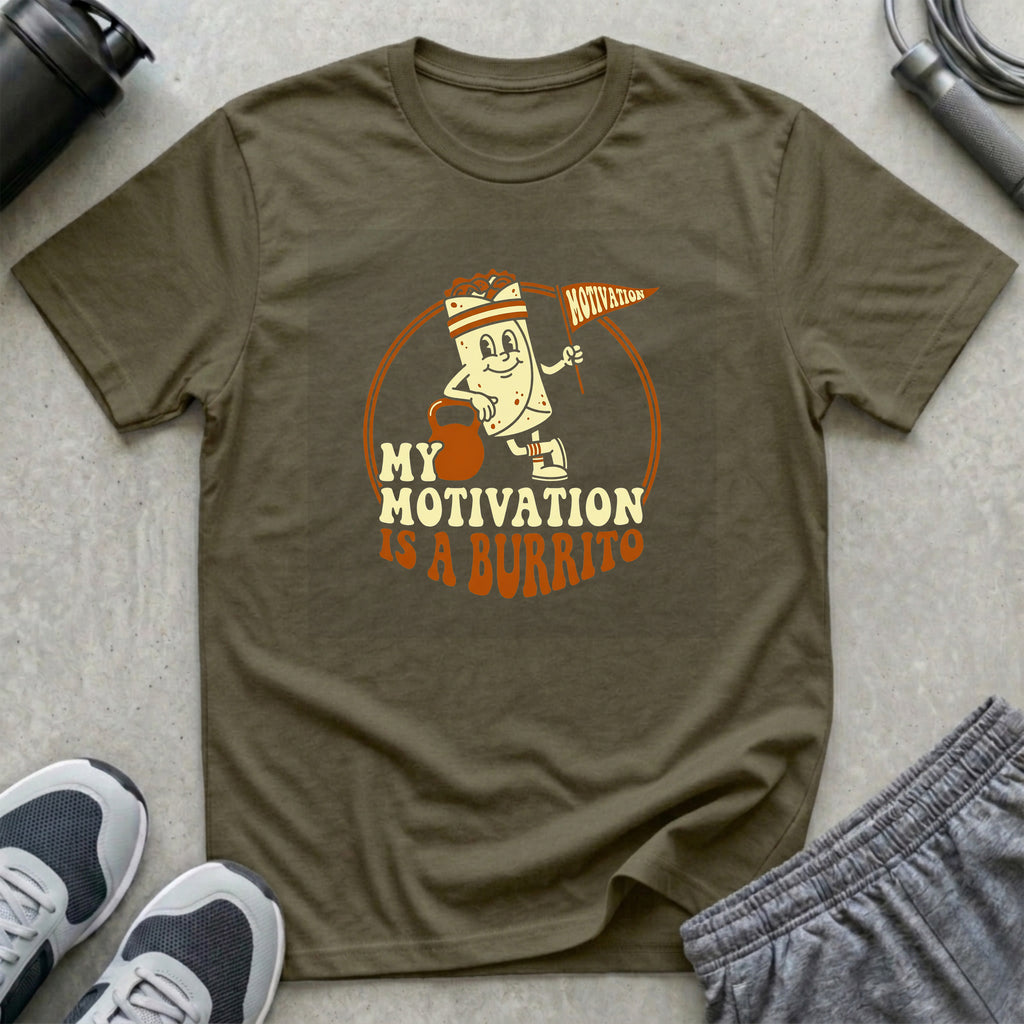 My Motivation is a Burrito T-Shirt