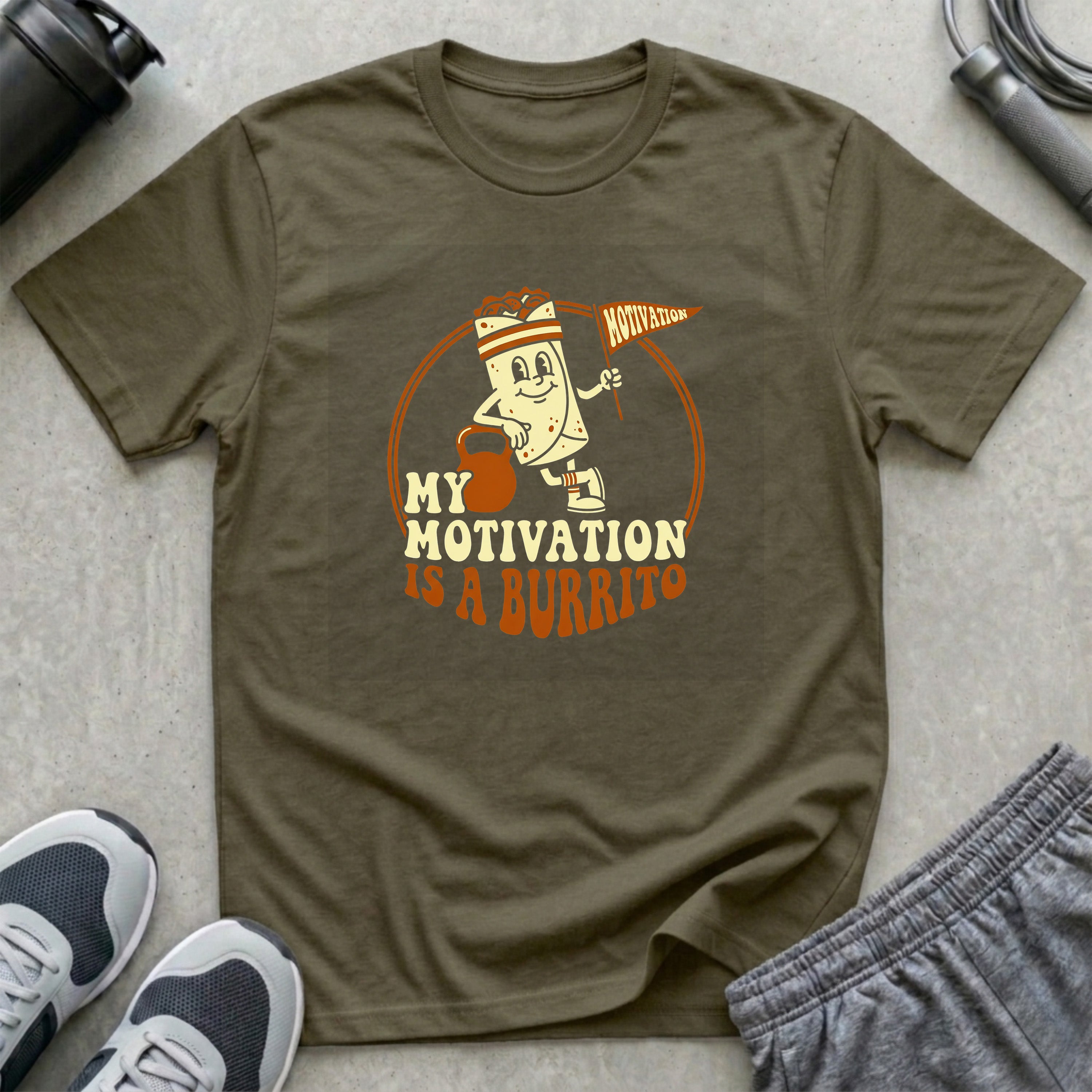 My Motivation is a Burrito T-Shirt