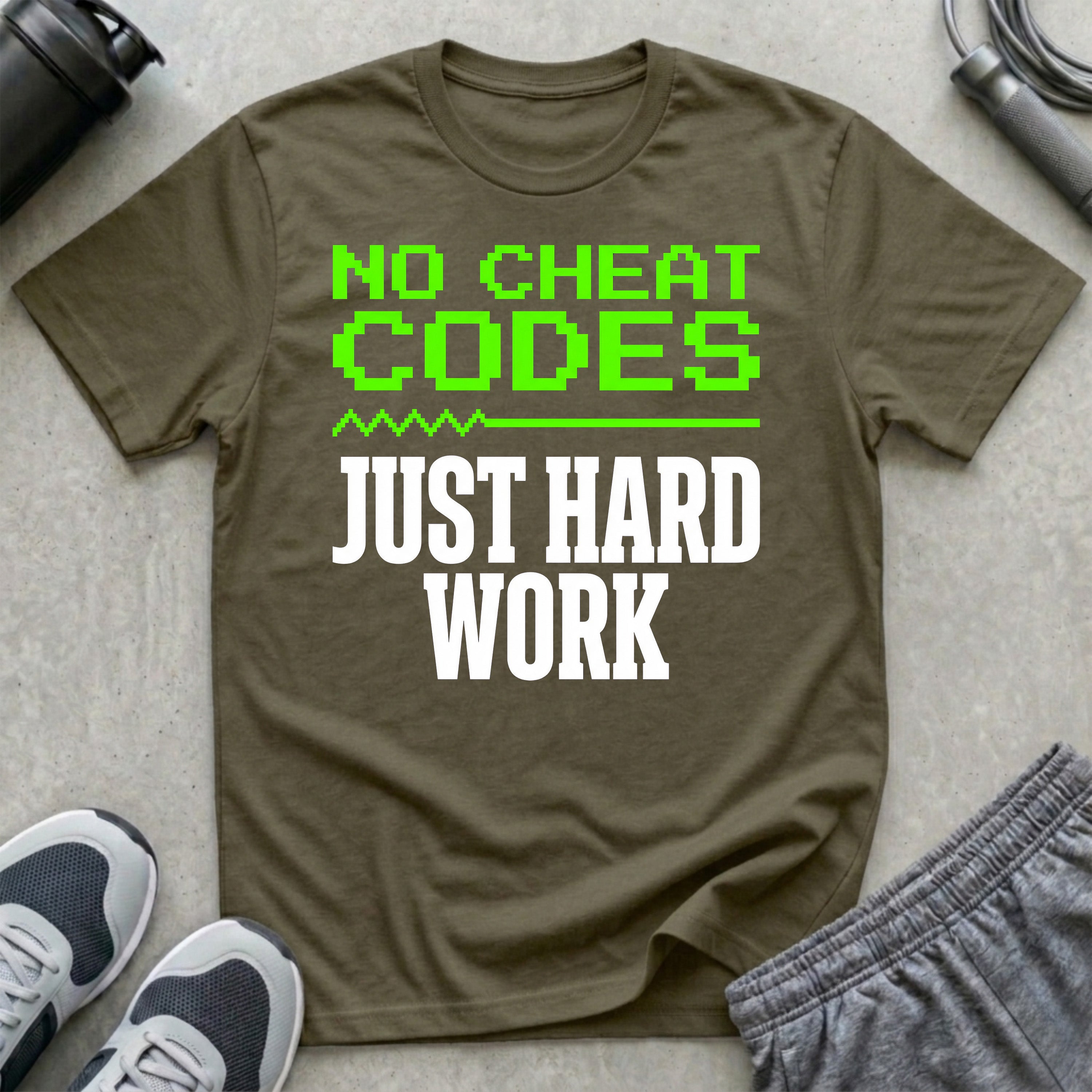 No Cheat Codes Just Hard Work T-Shirt